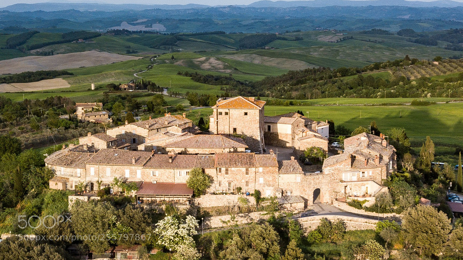 DJI FC220 sample photo. Tuscany murlo photography