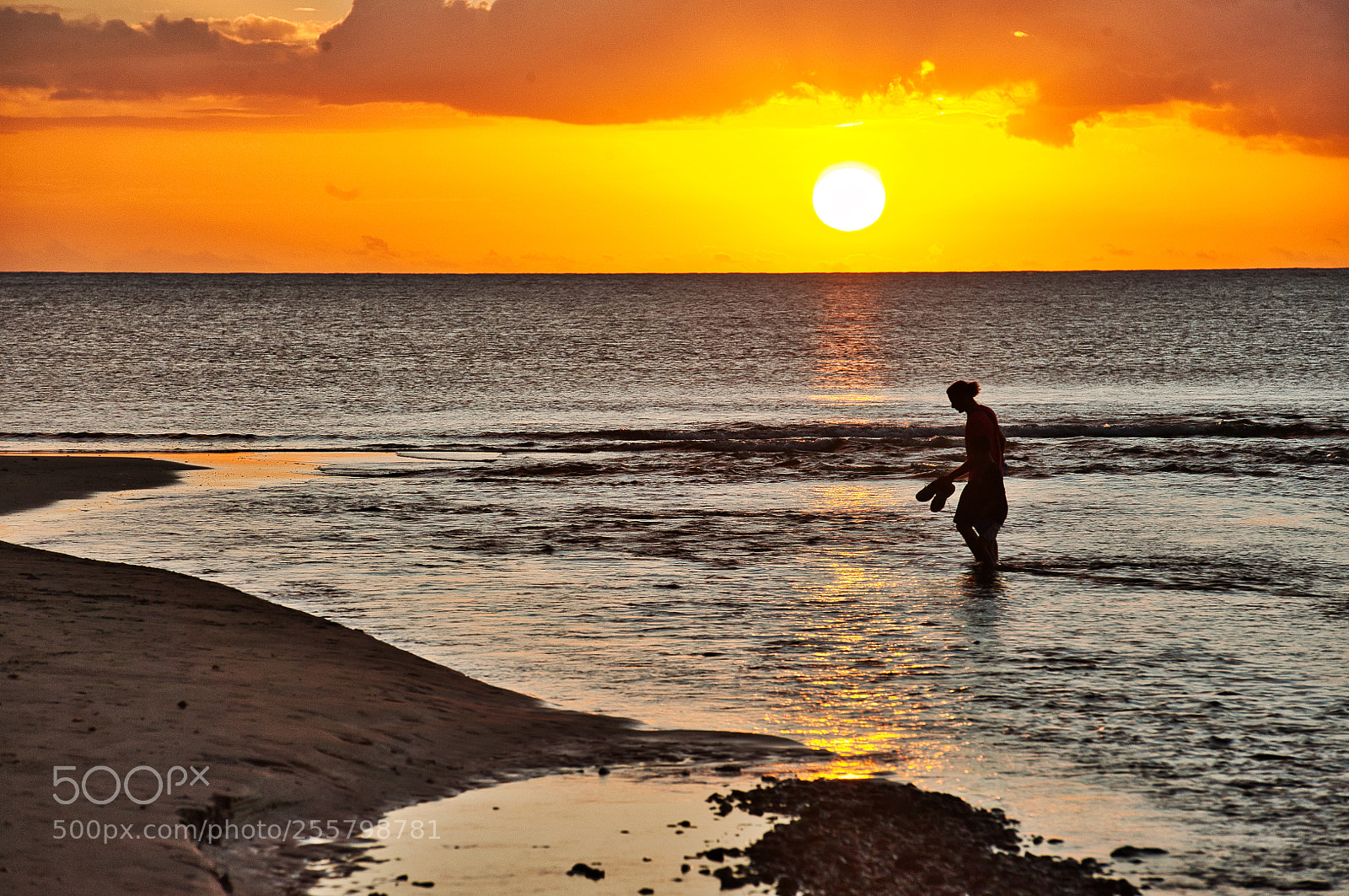 Nikon D3 sample photo. Sunset at tamarin beach photography