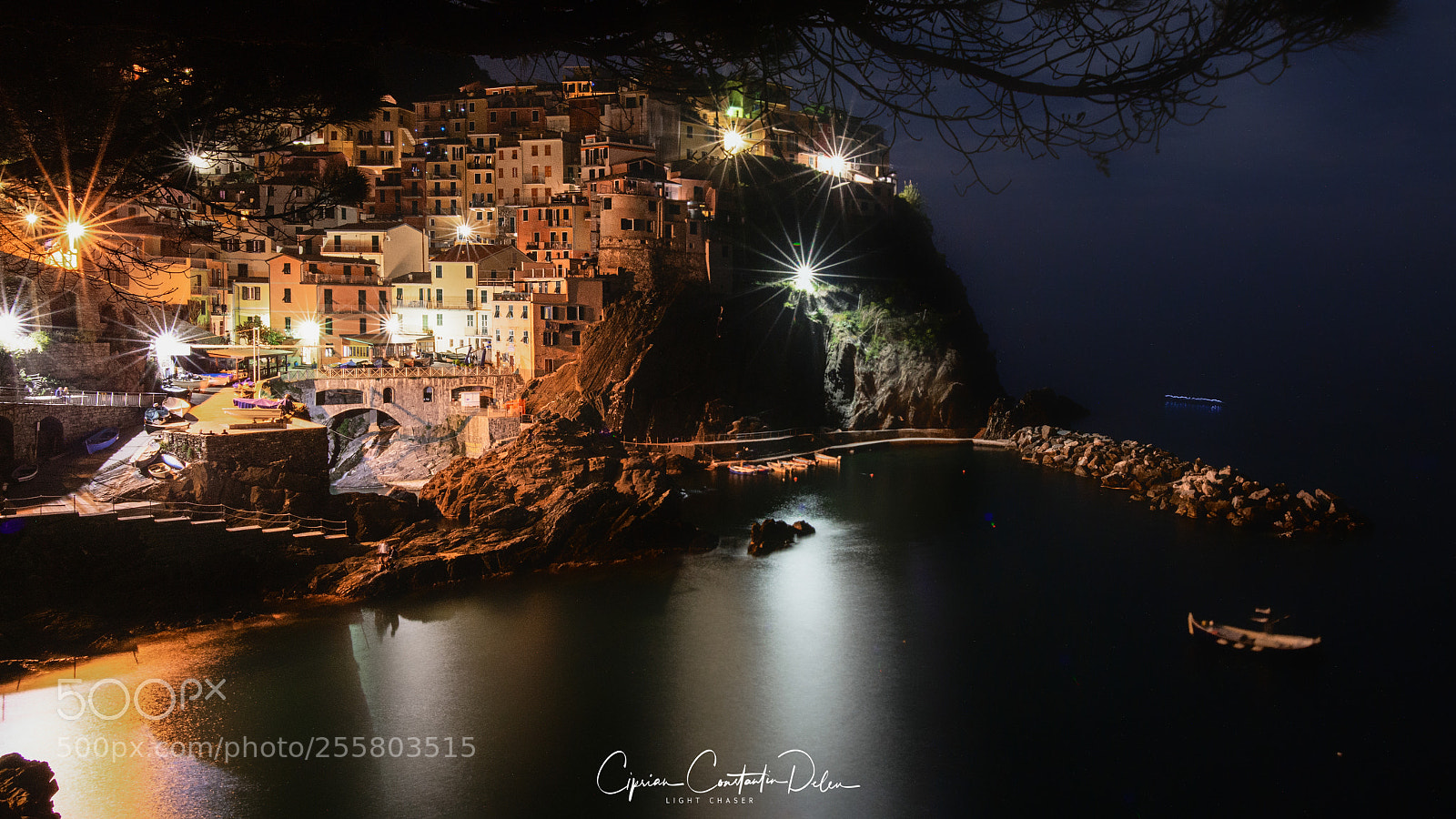 Nikon D7200 sample photo. Night panorama of manarola photography
