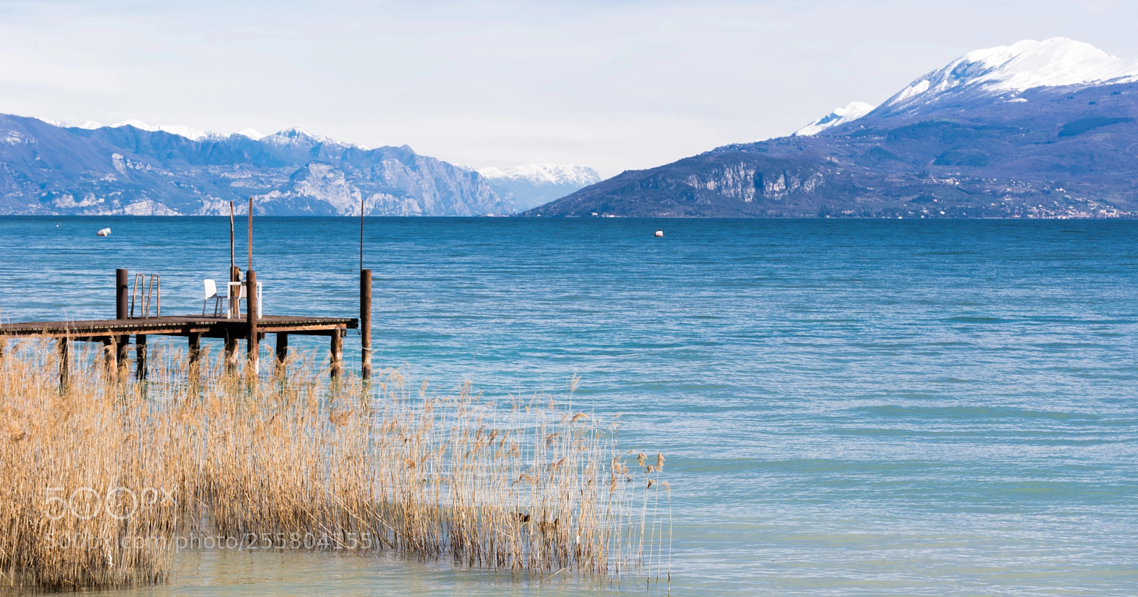 Nikon D5300 sample photo. Dock and mountain in photography