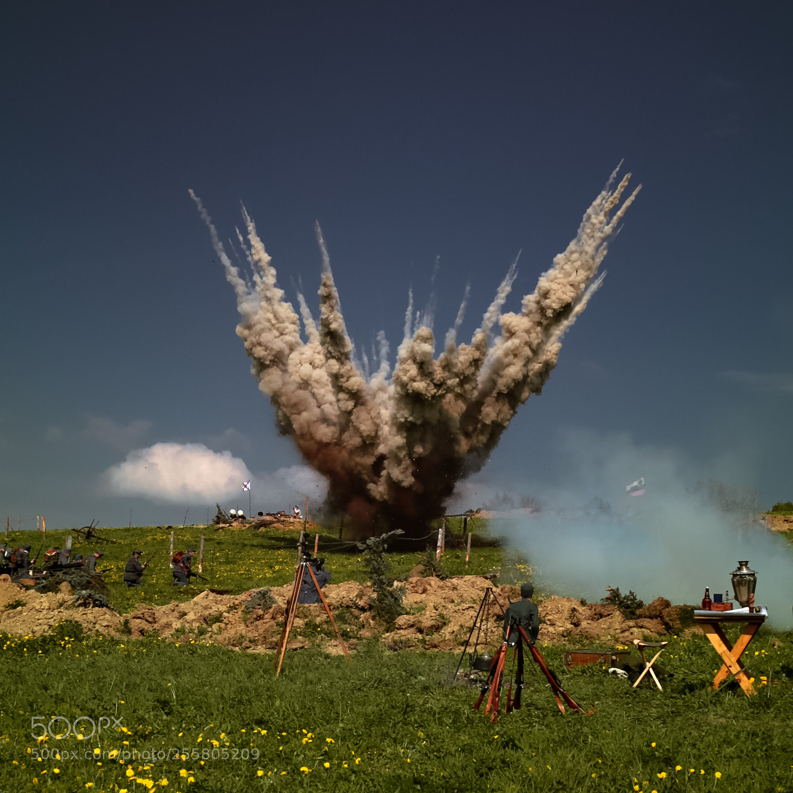Canon EOS 6D sample photo. Reconstruction of battle photography