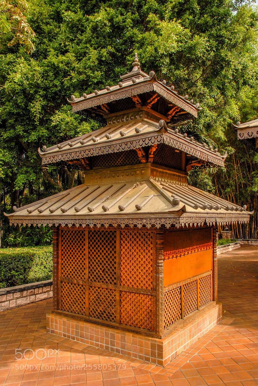 Nikon D200 sample photo. Nepalese pagoda photography