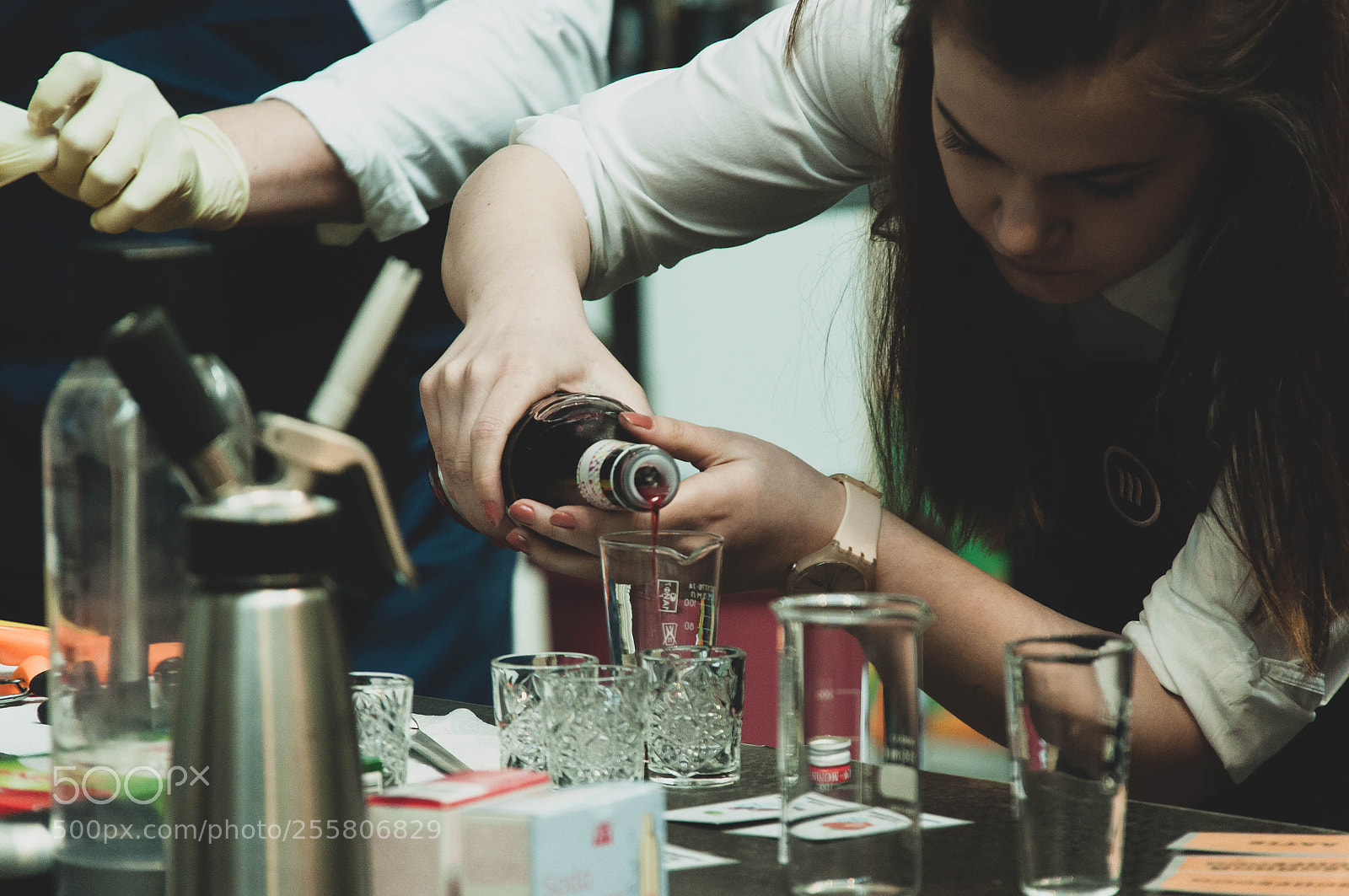 Nikon D5000 sample photo. Barista photography