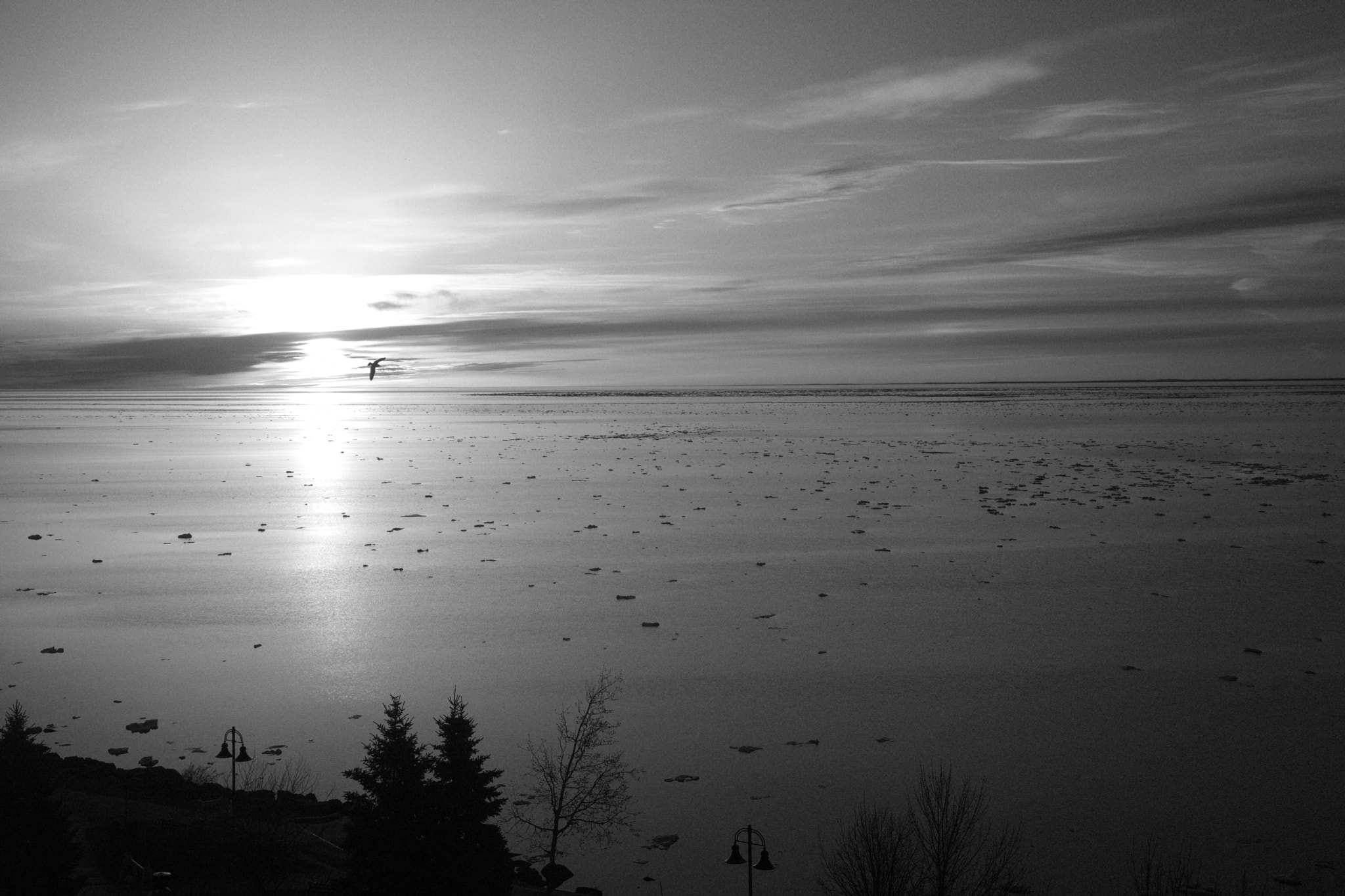 Canon EF 24-105mm F4L IS II USM sample photo. Daybreak over lake superior photography