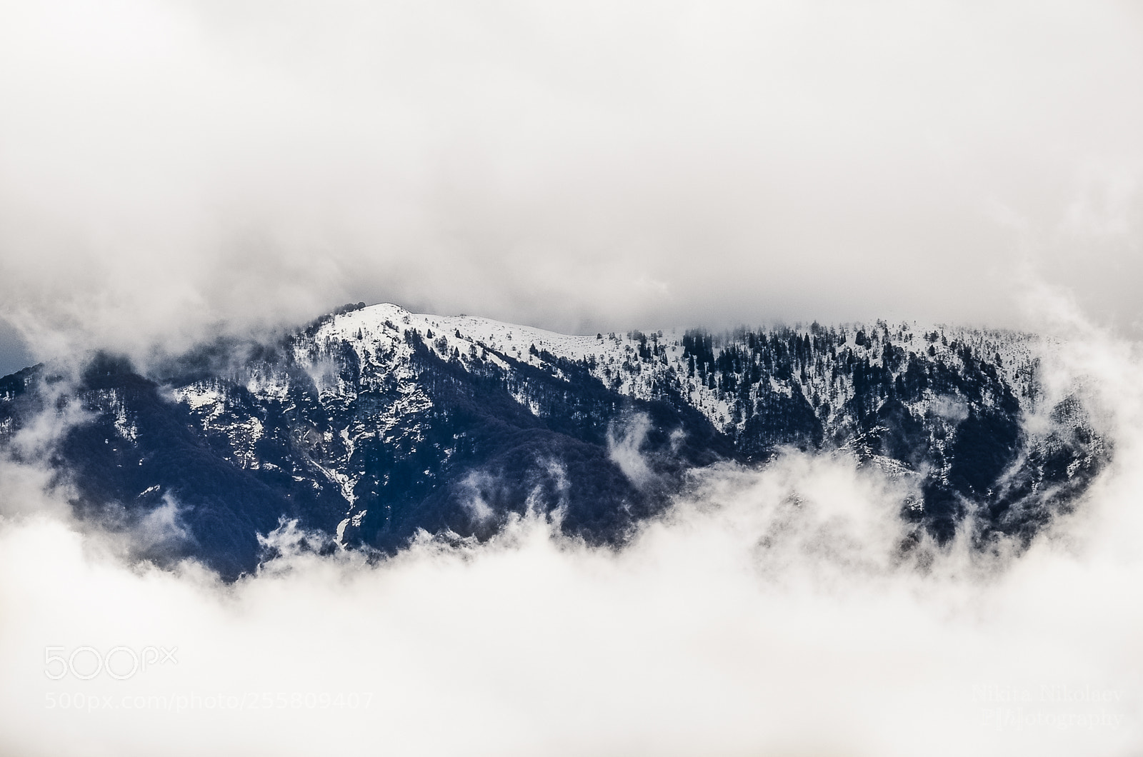 Nikon D7000 sample photo. Mountain in the clouds photography