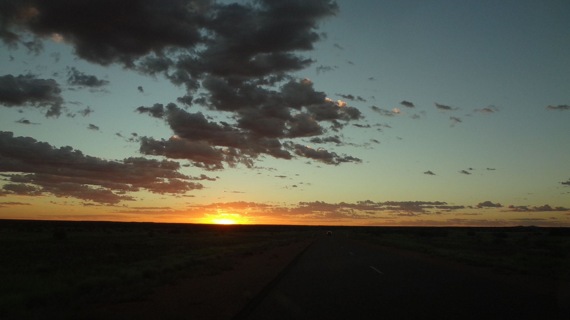 Sony DSC-WX9 sample photo. Sunset in the australian outback photography