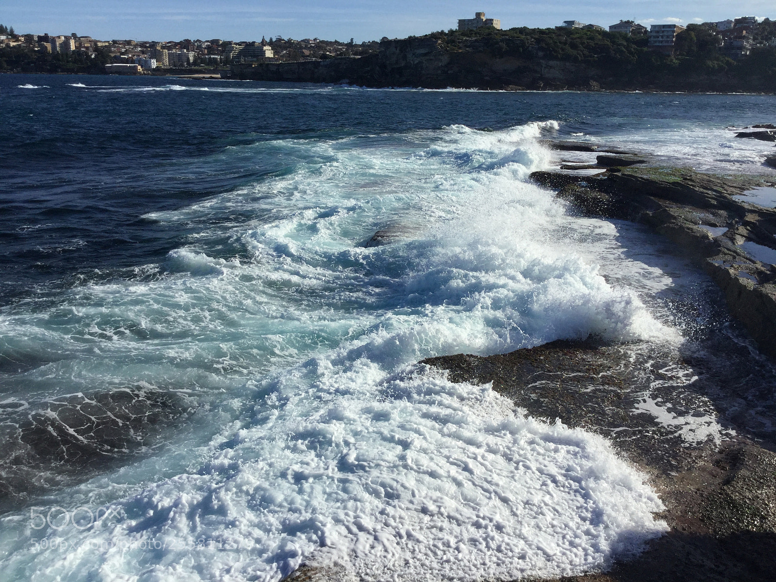 Apple iPod touch sample photo. Shore and the city photography