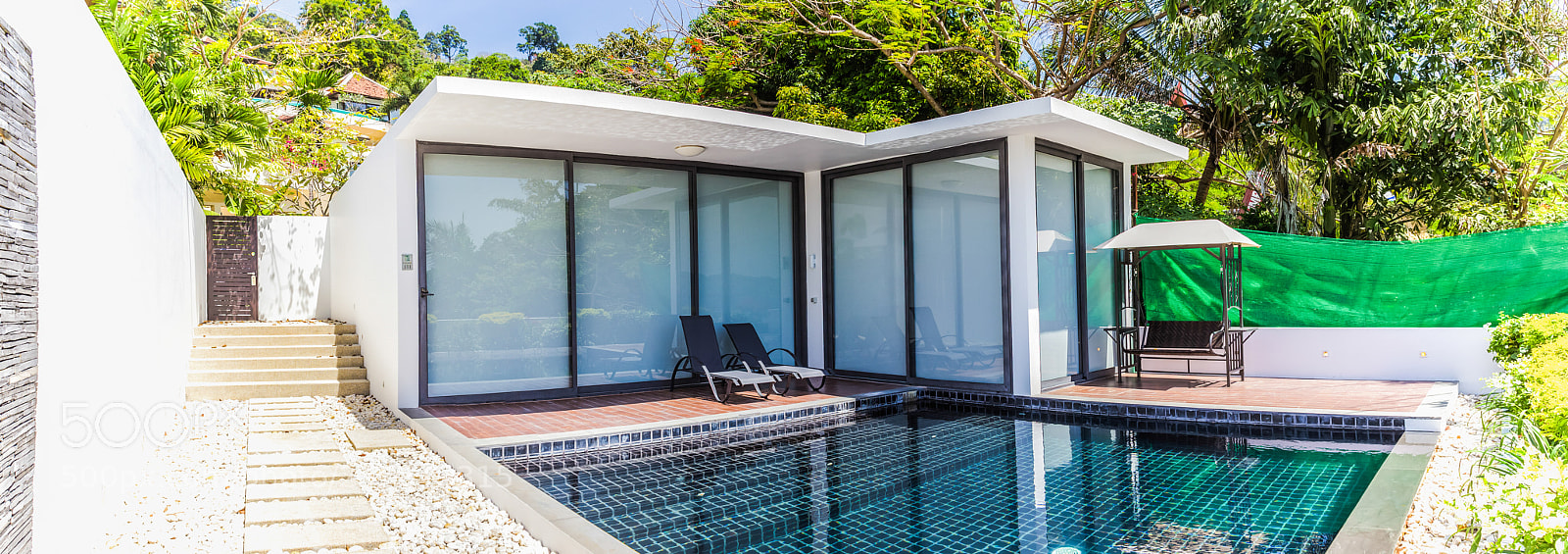Canon EOS 600D (Rebel EOS T3i / EOS Kiss X5) sample photo. Small modern style villa photography