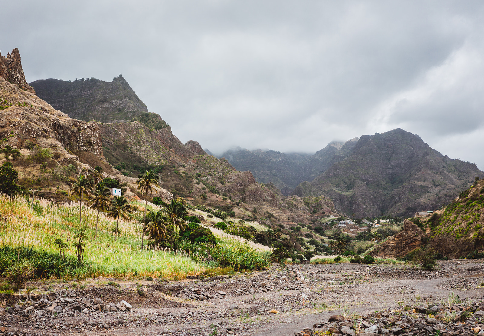 Sony a7 II sample photo. Panorama of dried-up stream photography