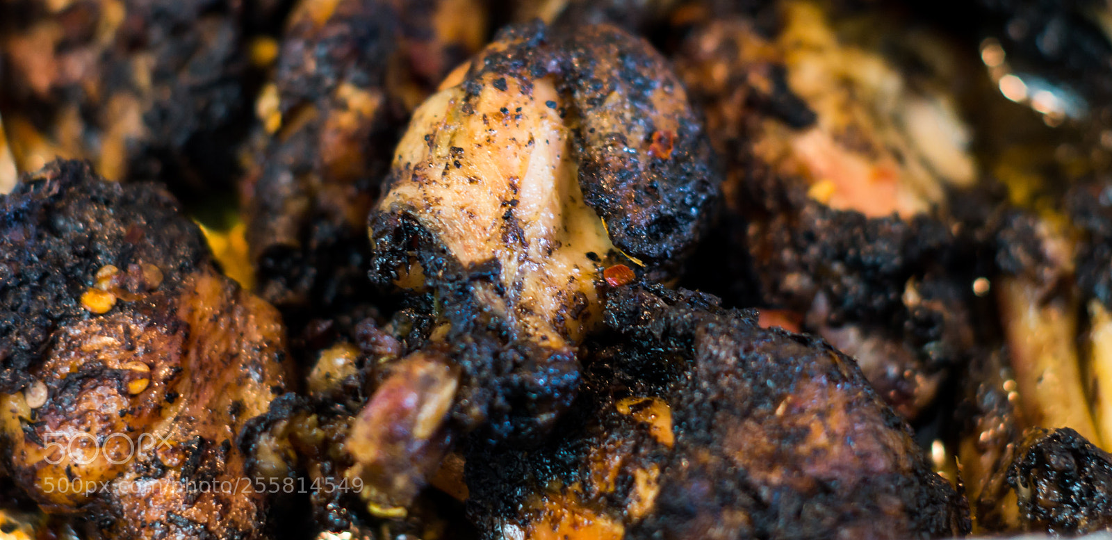 Pentax K-50 sample photo. Jerk chicken wings photography
