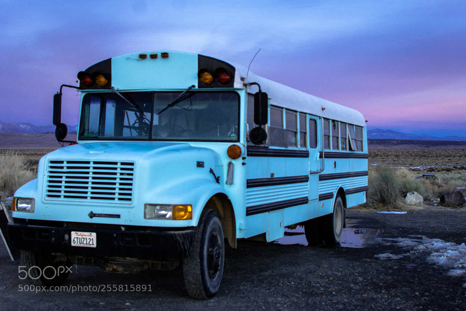 Nikon D5500 sample photo. Blue bus in the photography