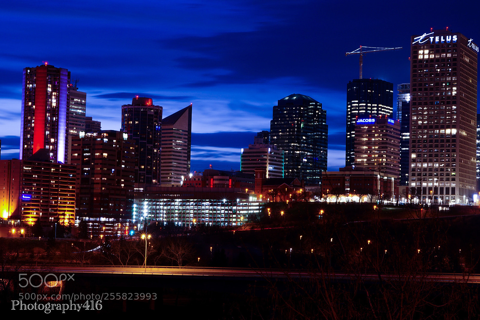 Sony a6000 sample photo. Edmonton after dark  photography
