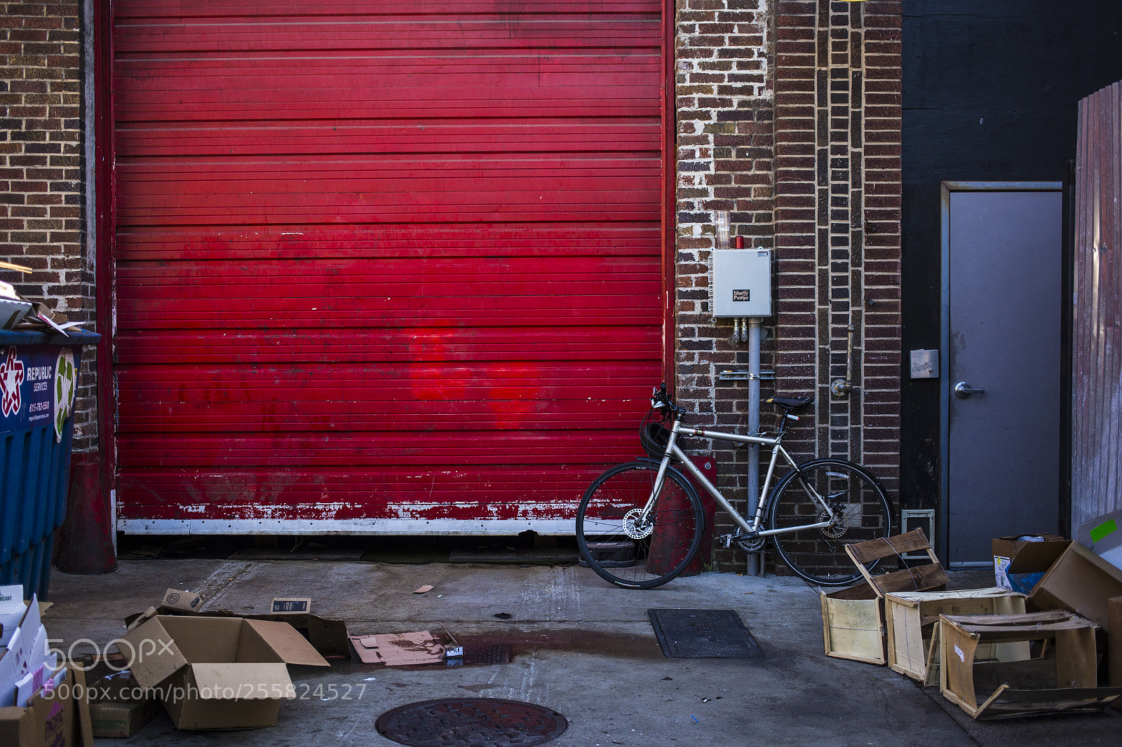 Canon EOS 6D sample photo. Red door in nashville photography
