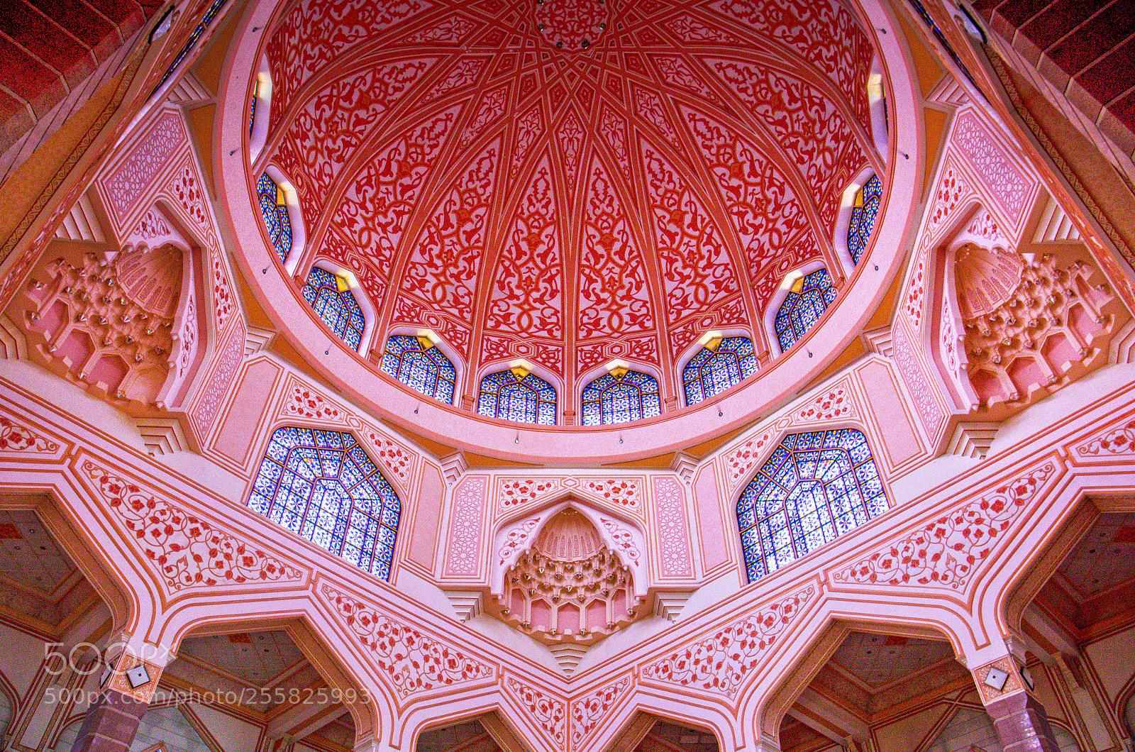Canon EOS 6D sample photo. Pink dome of masjid photography