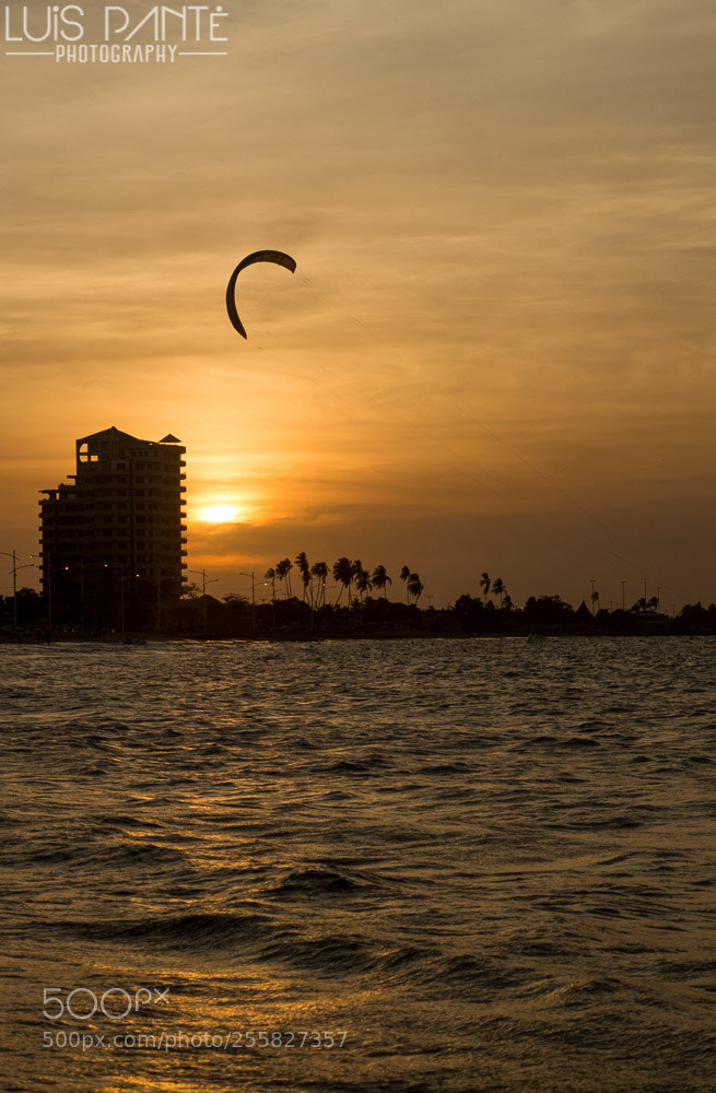 Nikon D3200 sample photo. Ocean kite photography