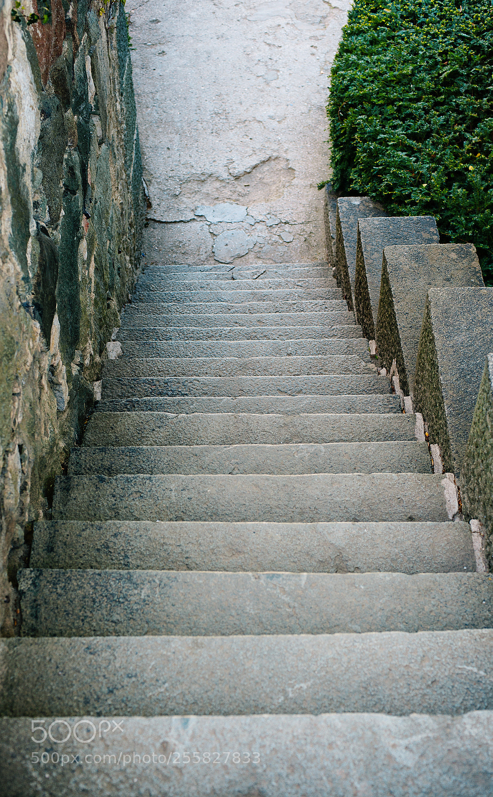 Nikon D700 sample photo. Mysterious ancient empty staircase photography