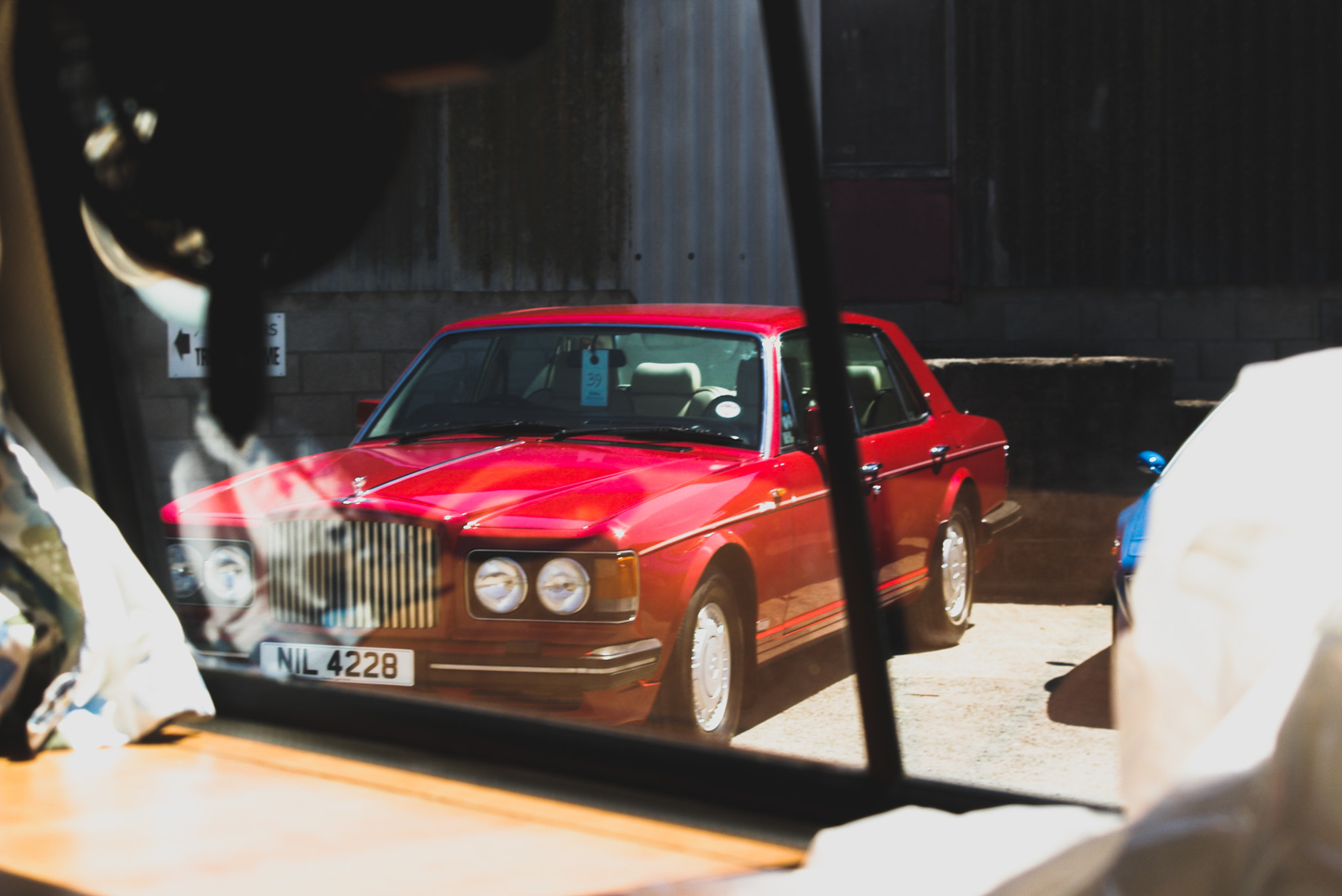 Pentax *ist D sample photo. Red rolls royce photography