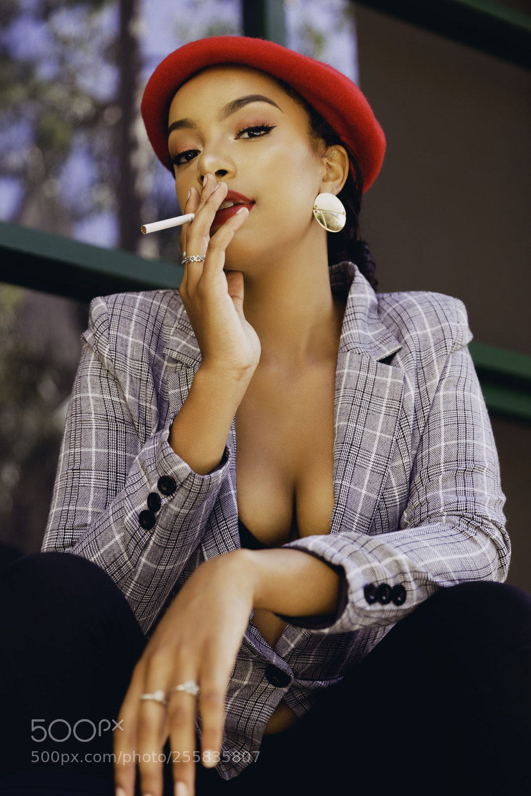 Canon EOS 6D sample photo. Red lips photography