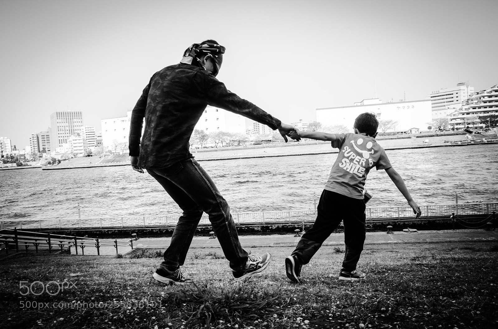 Ricoh GR II sample photo. Father and son photography