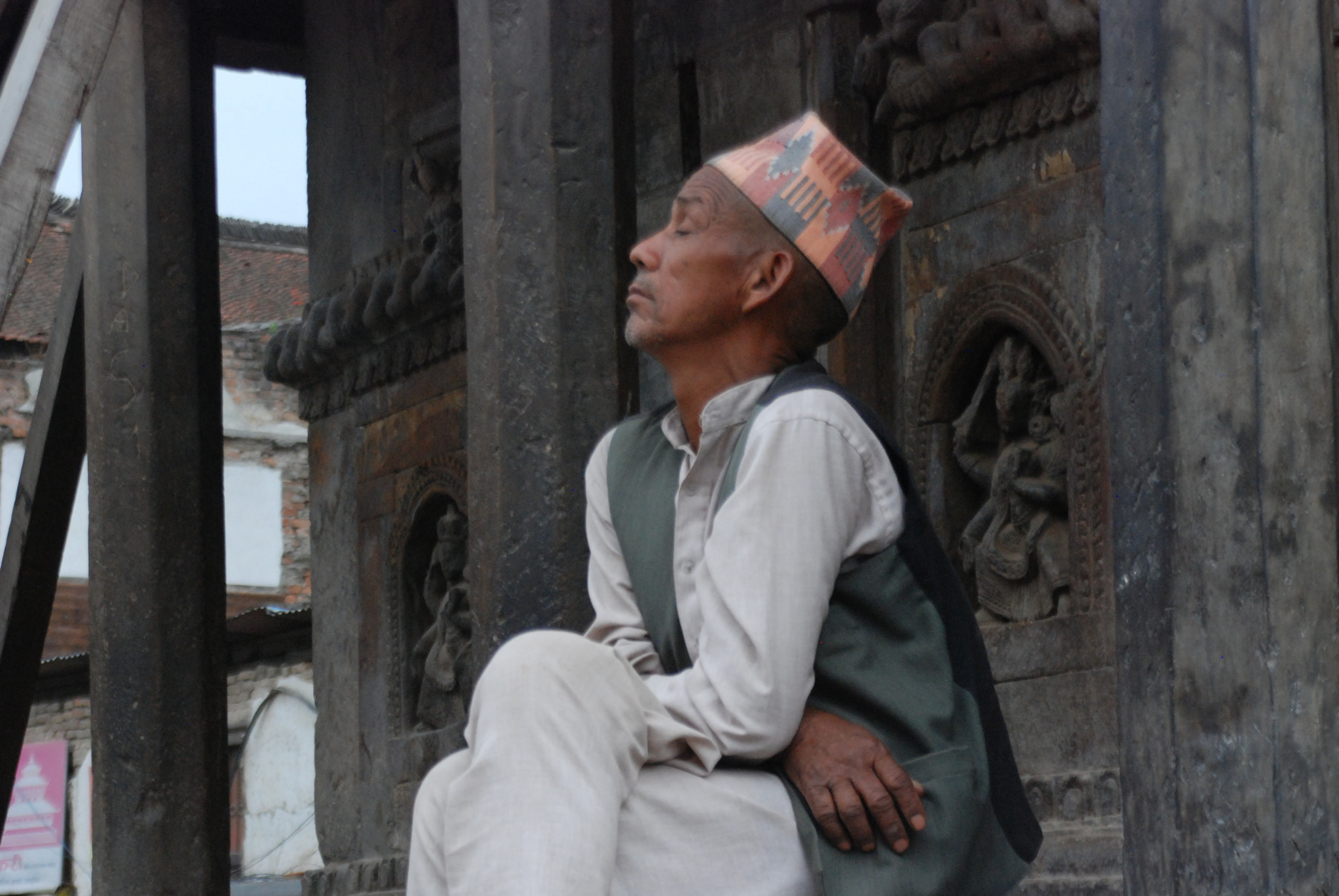 Nikon D80 sample photo. Faces in basantapur photography
