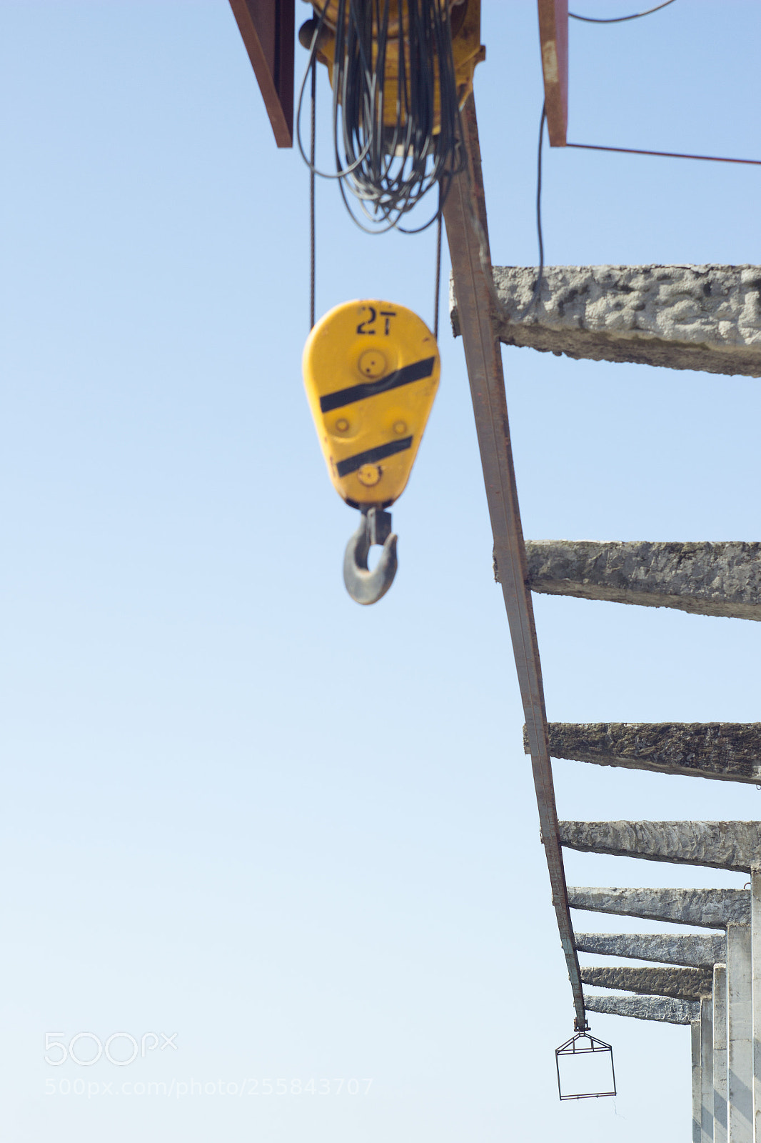 Canon EOS 60D sample photo. Crane on a breakwater photography