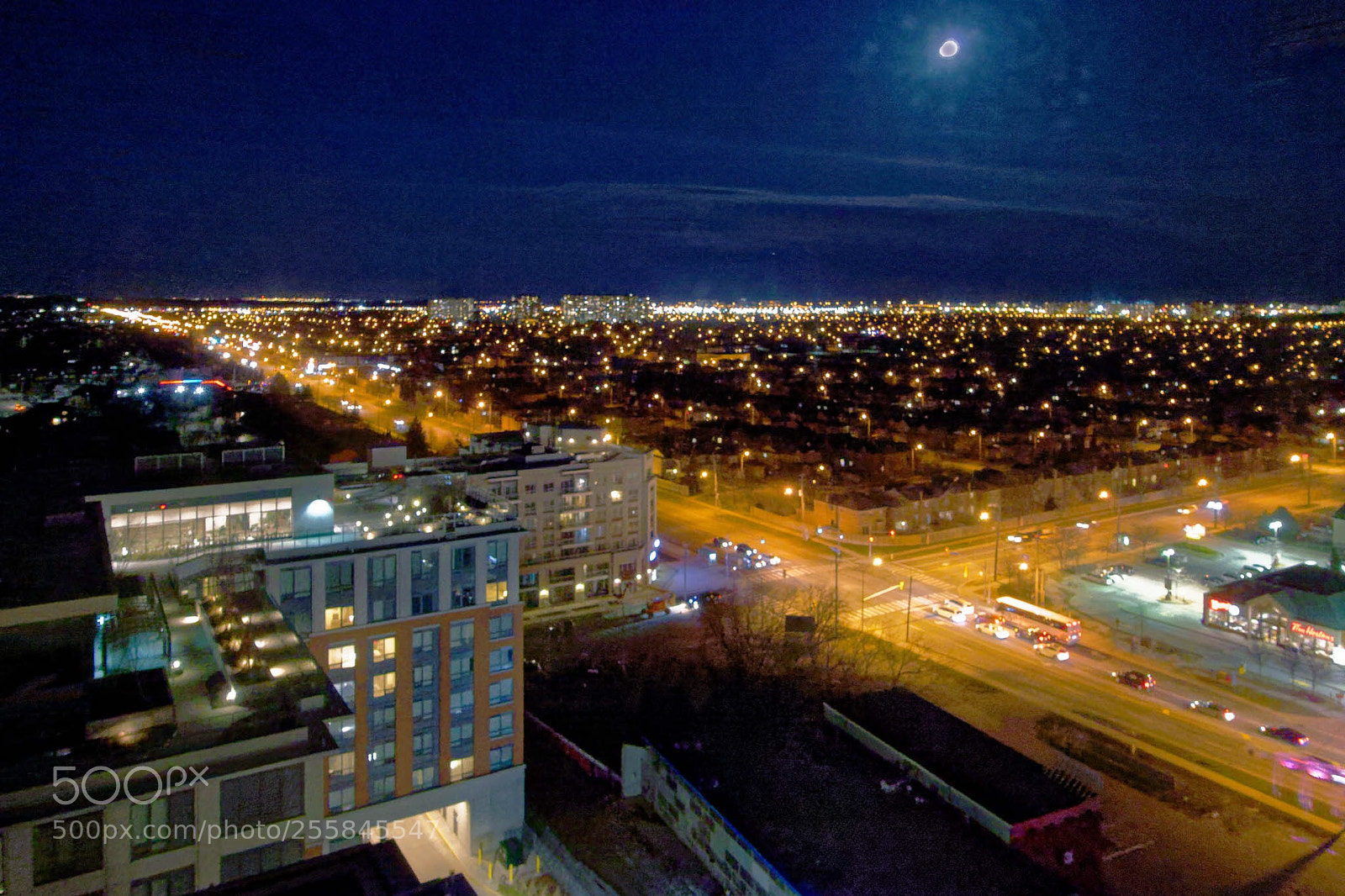 Sony Cyber-shot DSC-RX100 III sample photo. Full moon over scarborough. photography