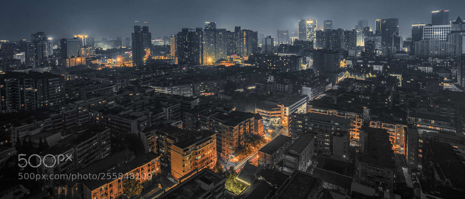 Sony a7R II sample photo. Night of chengdu photography