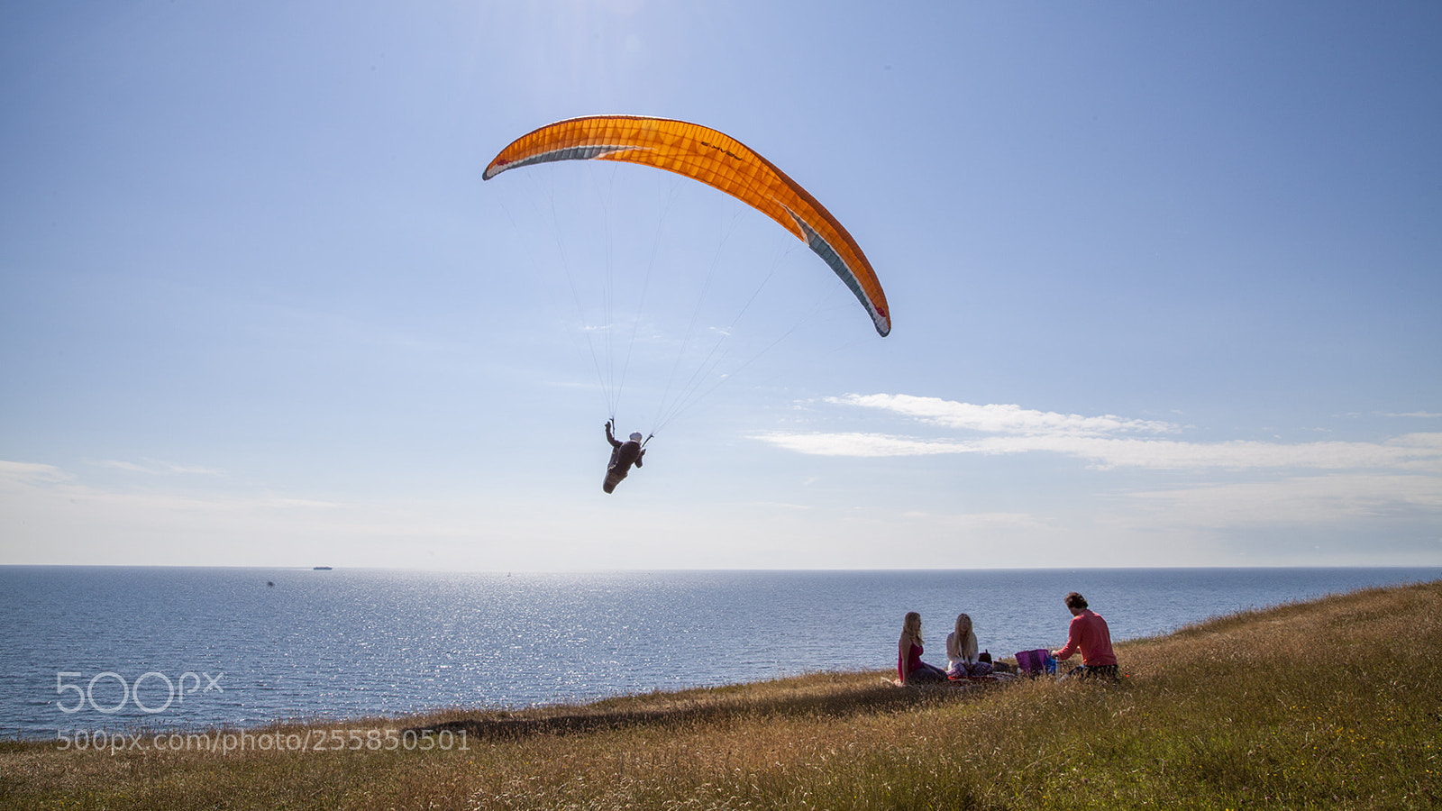 Canon EOS 5D Mark II sample photo. Paragliding at kåseberga photography
