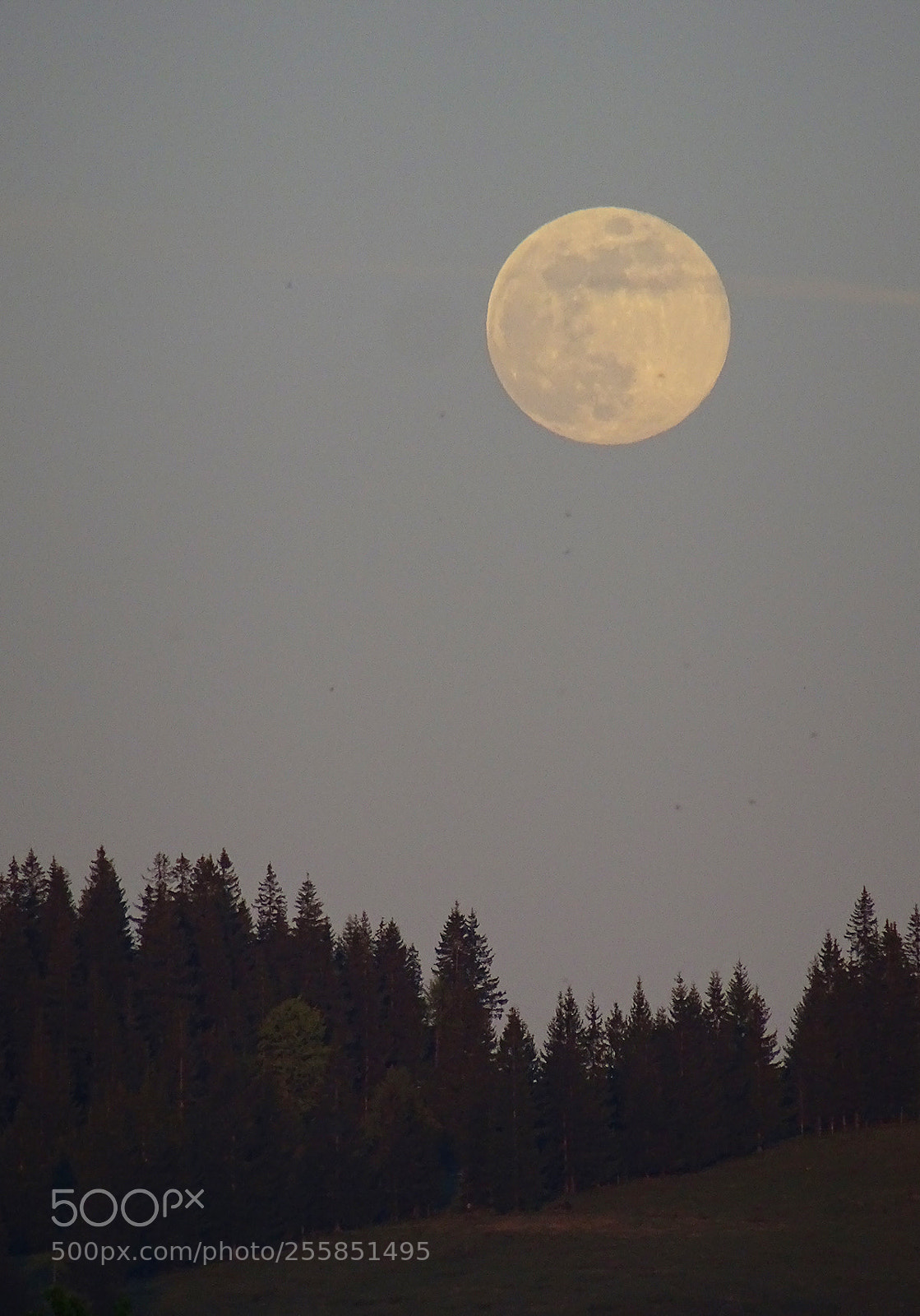 Sony DSC-HX60 sample photo. Moon over mountains 1 photography