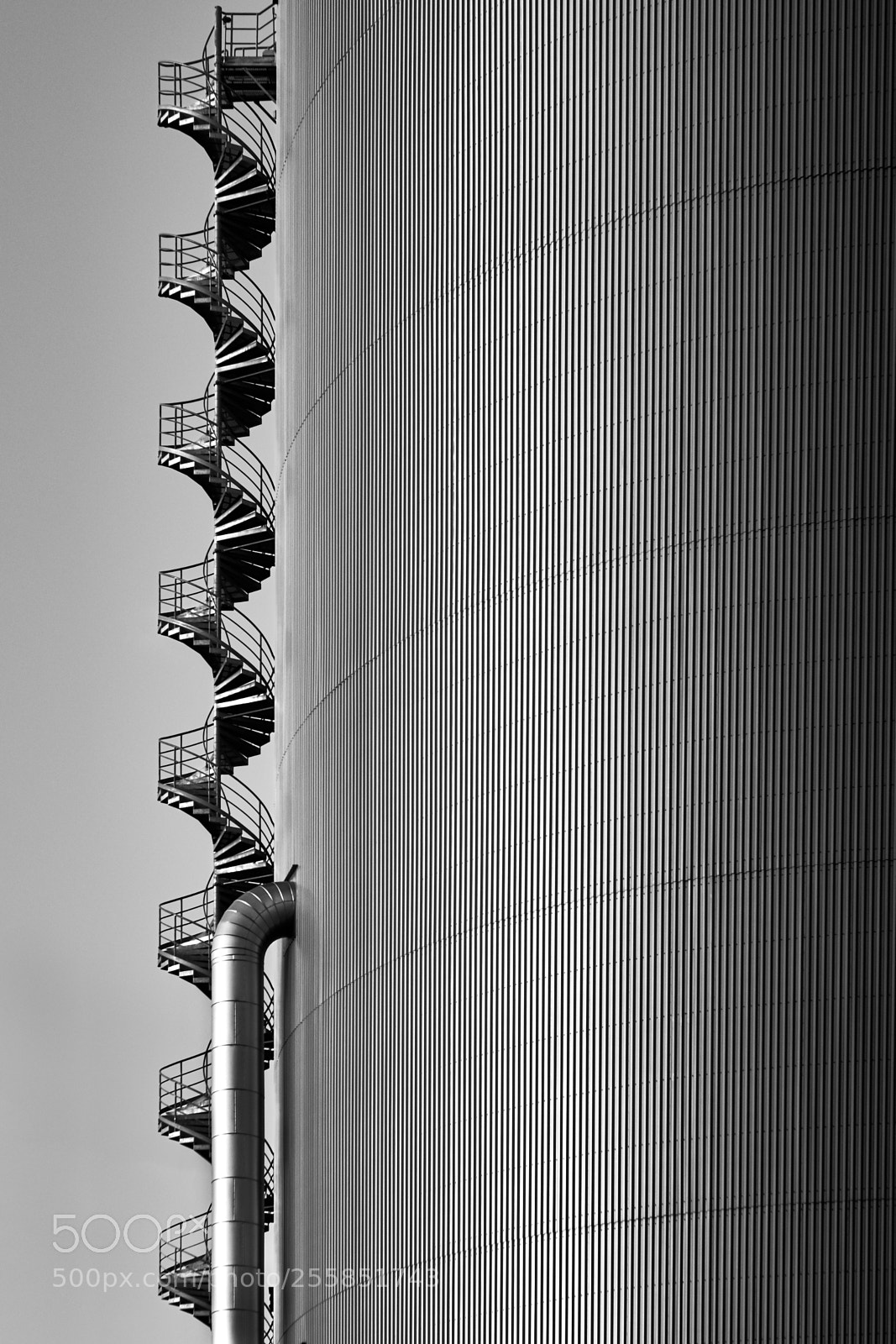 Fujifilm X-T2 sample photo. Corkscrew stairs photography