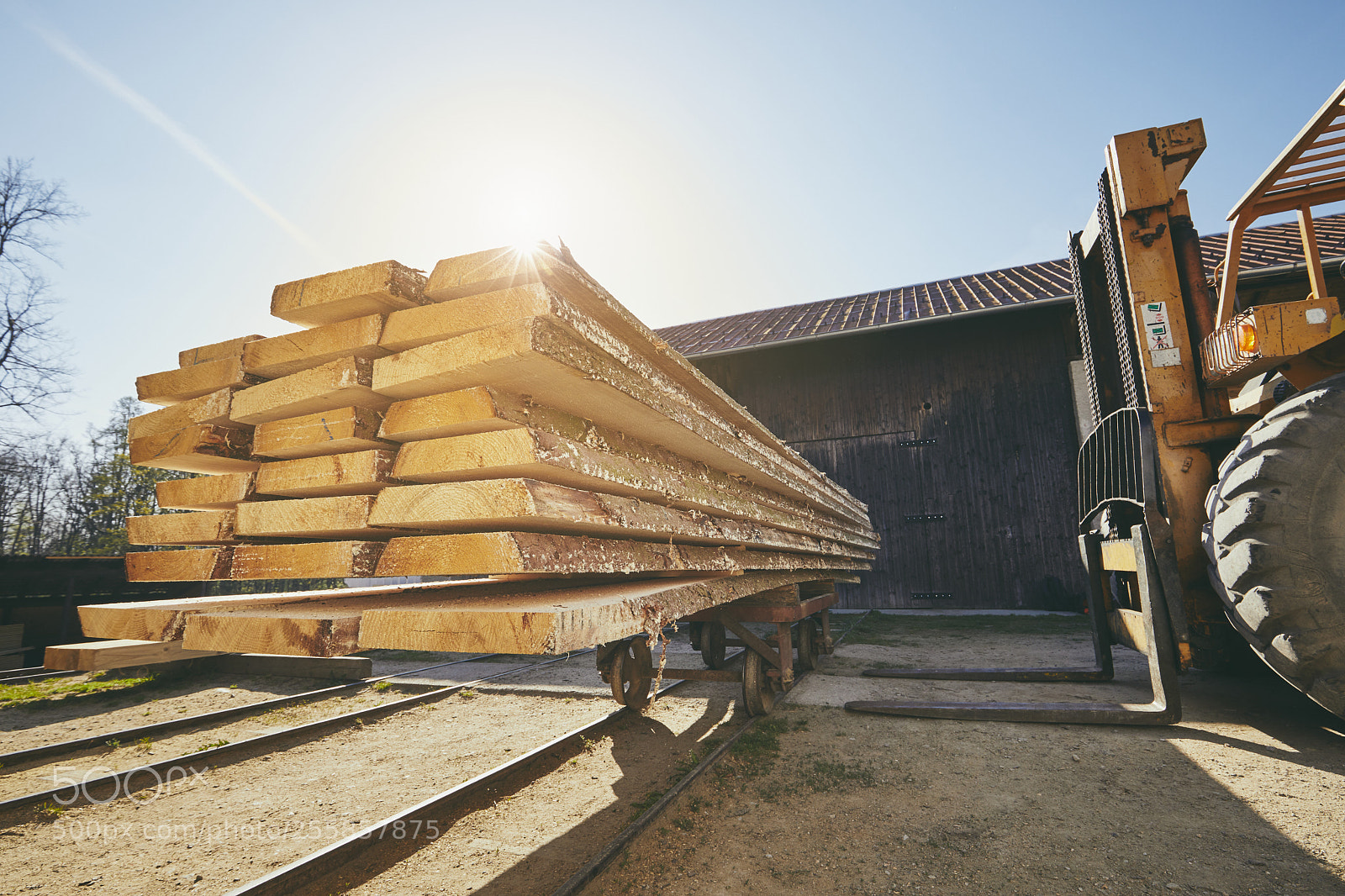 Canon EOS 5D Mark IV sample photo. Sawmill at the sunrise photography