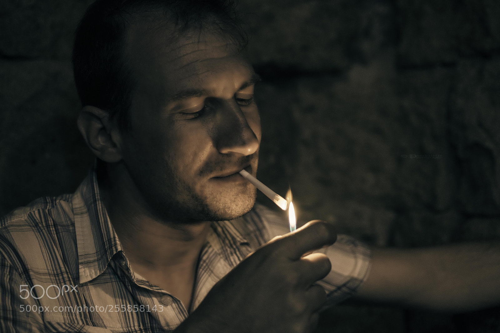 Nikon D3300 sample photo. Lighting up a cigarette photography