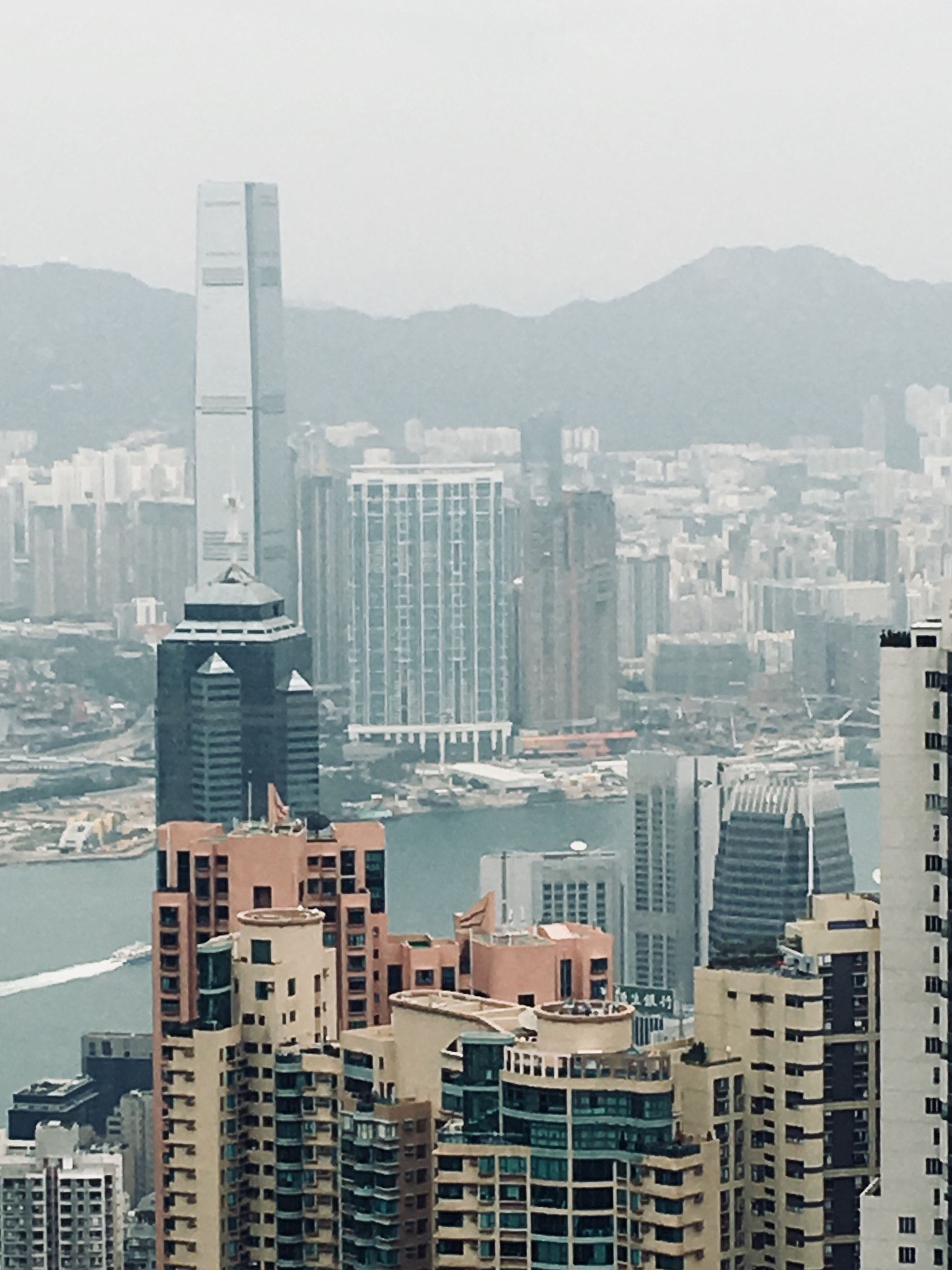 Apple iPhone sample photo. City view of hong kong island from the victoria peak photography