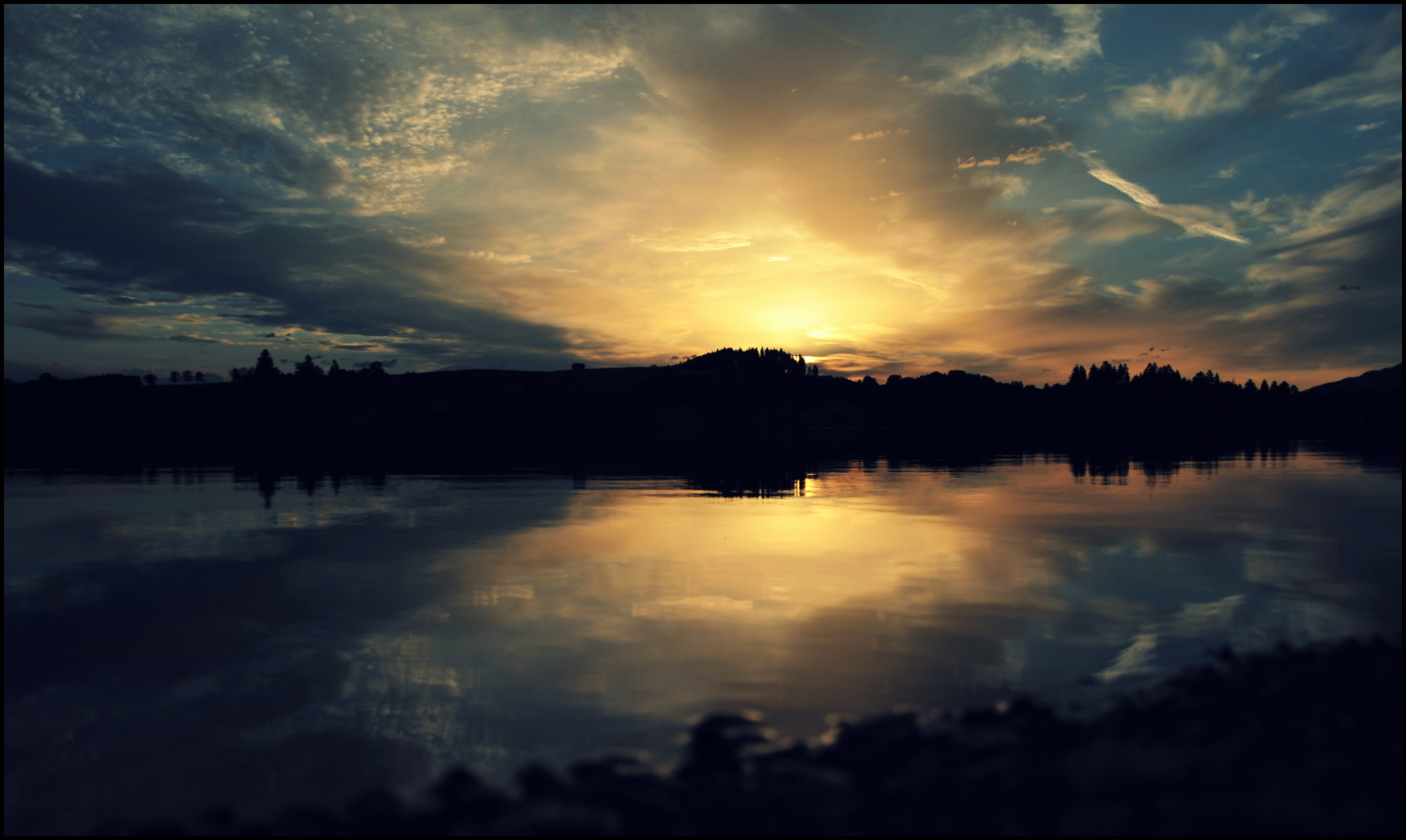 Nikon D700 sample photo. Abendstimmung im allgäu photography