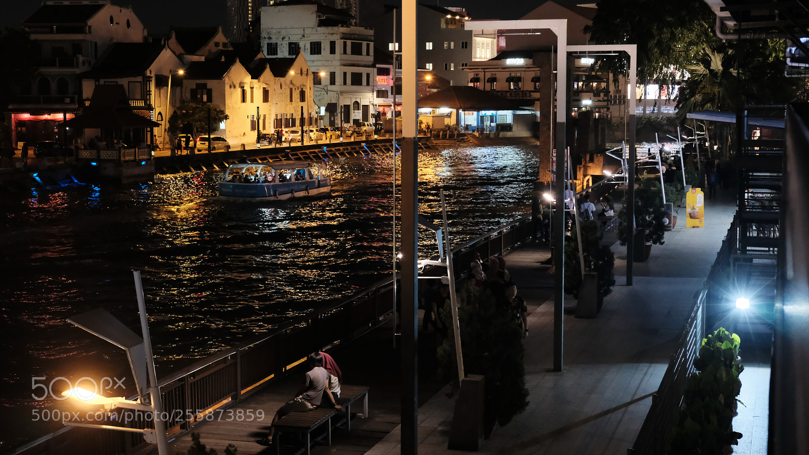 Fujifilm X-T2 sample photo. River melaka night photography