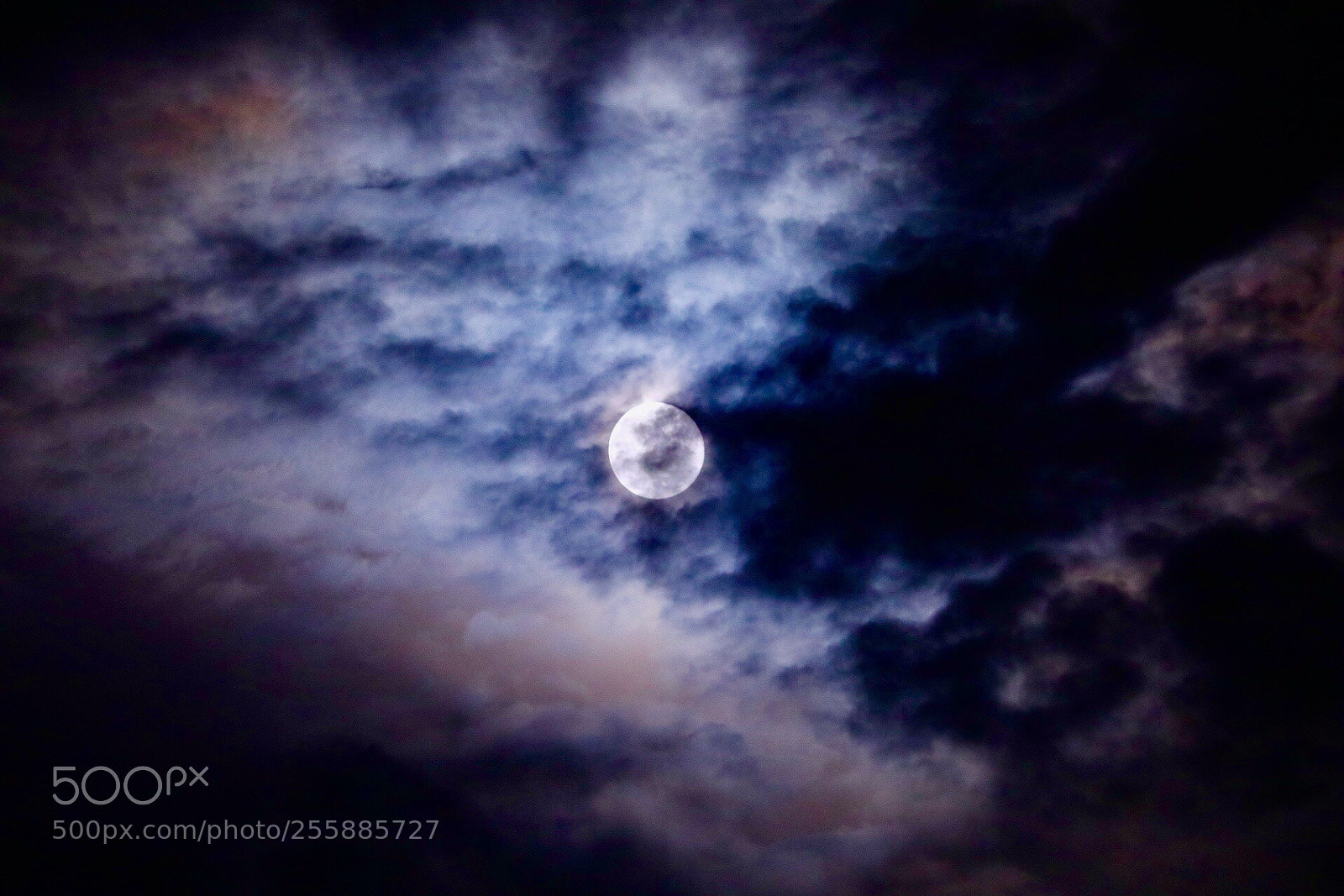 Canon EOS 5D Mark IV sample photo.  full moon photography