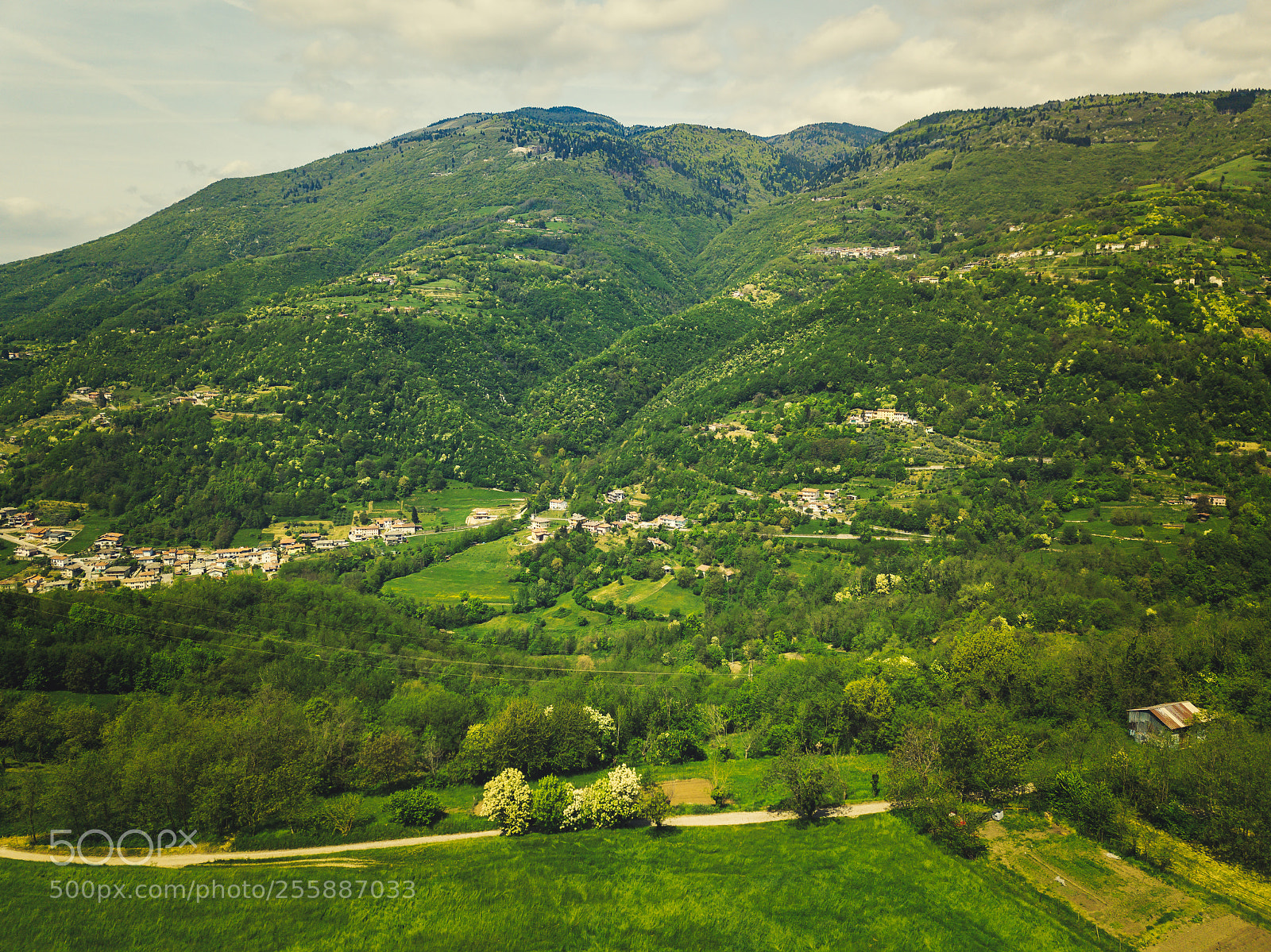 DJI FC220 sample photo. Drone dolomite mountain range photography