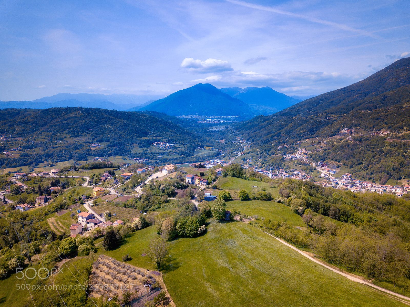 DJI FC220 sample photo. Drone dolomite mountain range photography