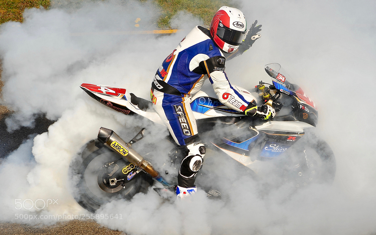 Nikon D700 sample photo. Rider in the smoke photography