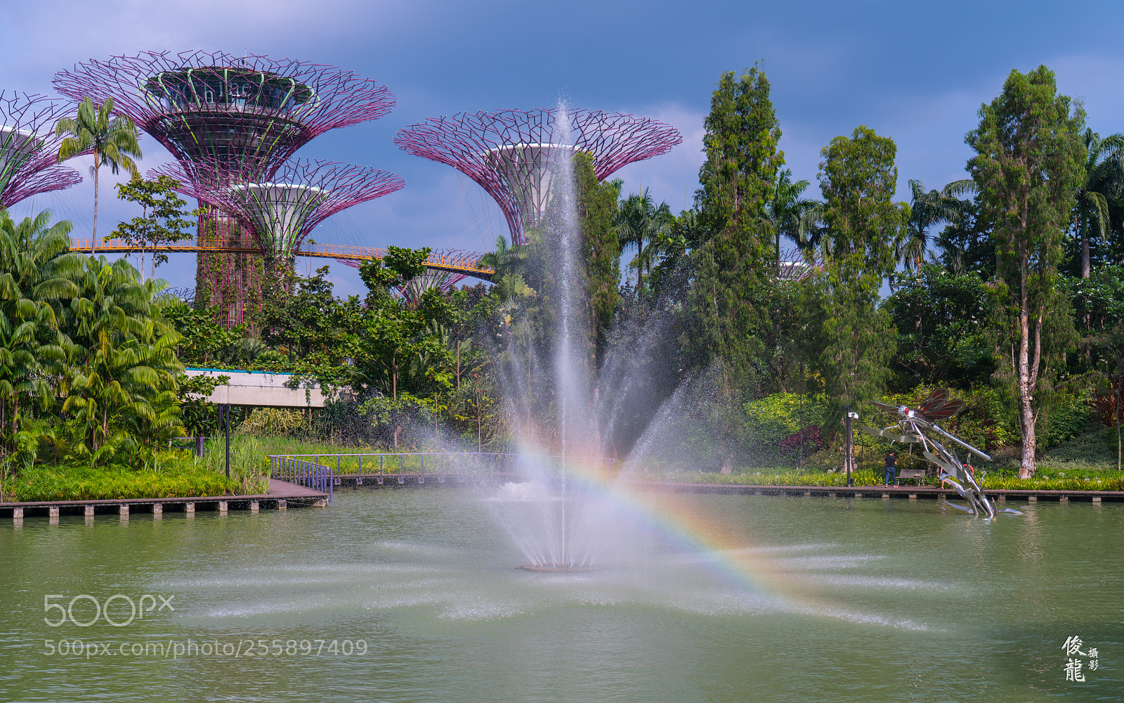 Sony a7R II sample photo. Rainbow fountain photography