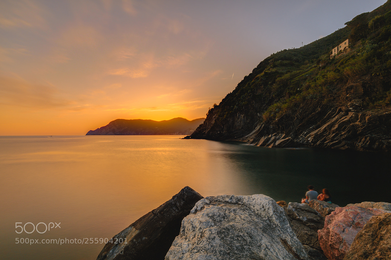 Canon EOS 6D sample photo. Sunset from vernazza marina photography