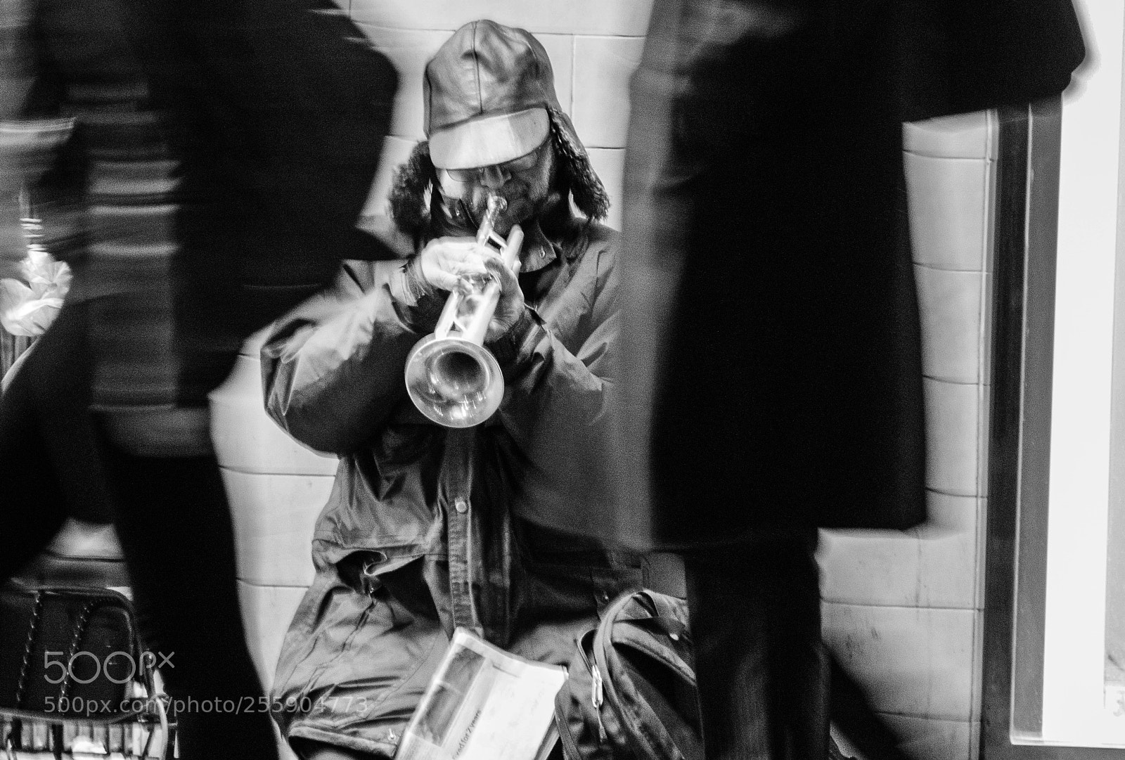 Nikon D7000 sample photo. The trumpeter and the photography