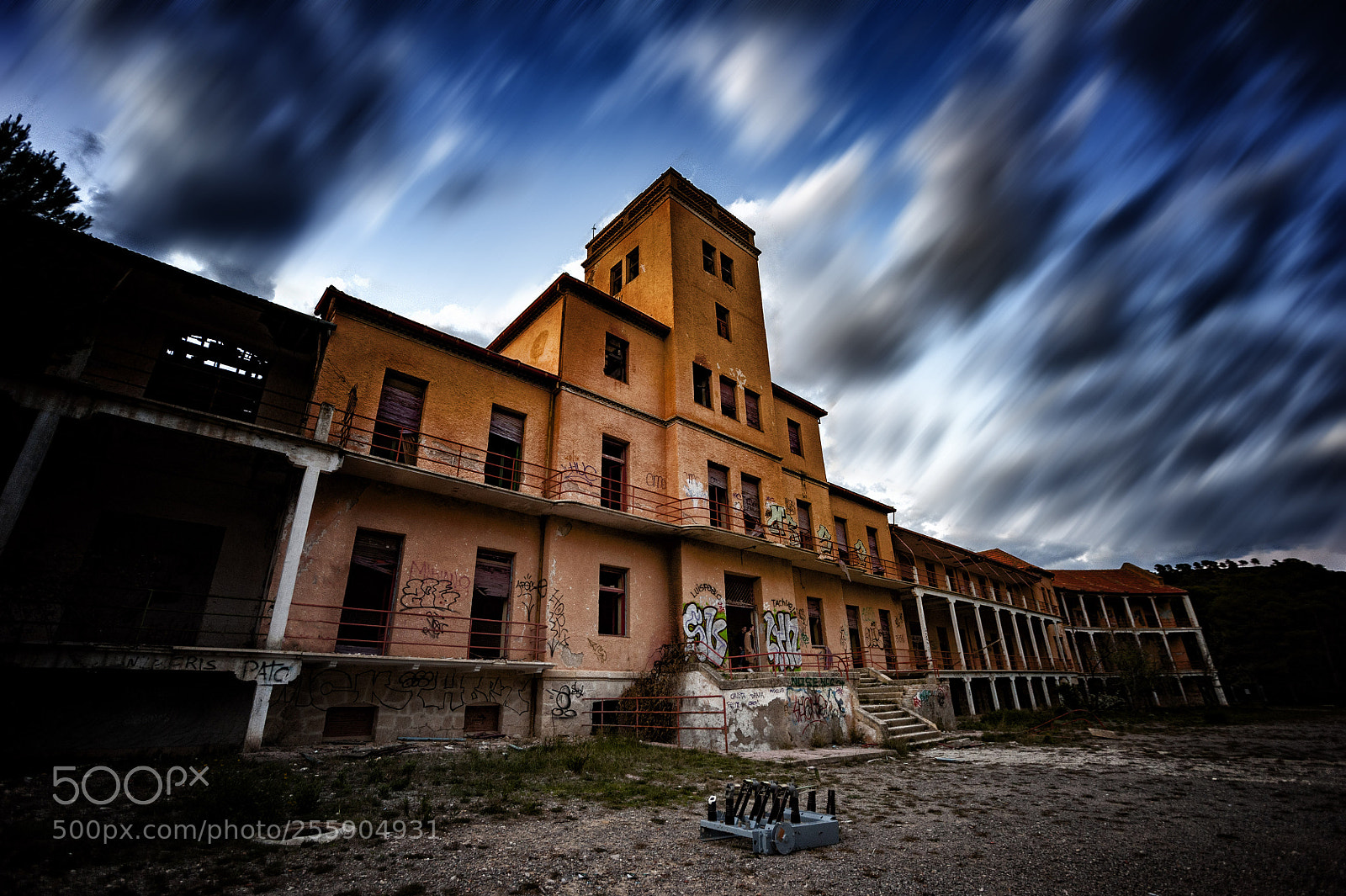Nikon D700 sample photo. Night sanatorius photography