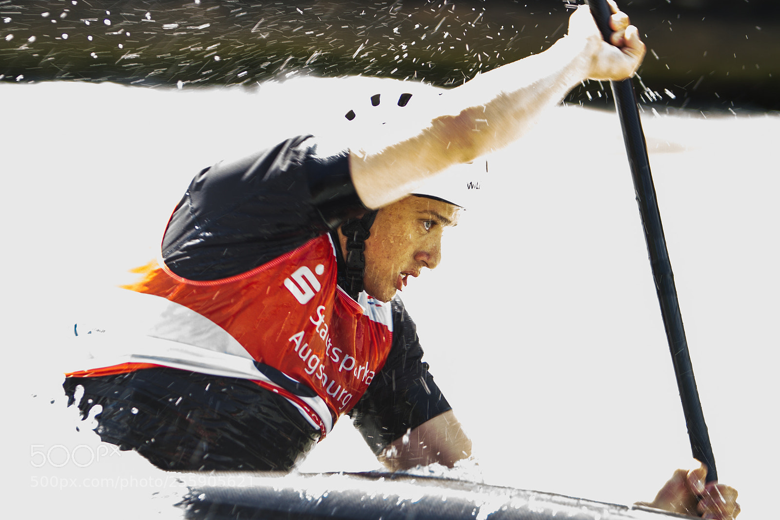 Canon EOS 7D sample photo. Canoeing in high key photography