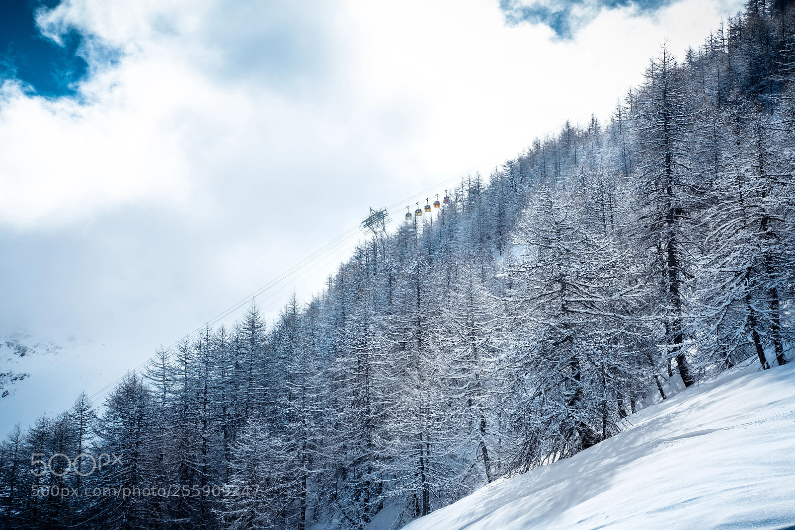 Fujifilm X-T2 sample photo. La grave cable car photography