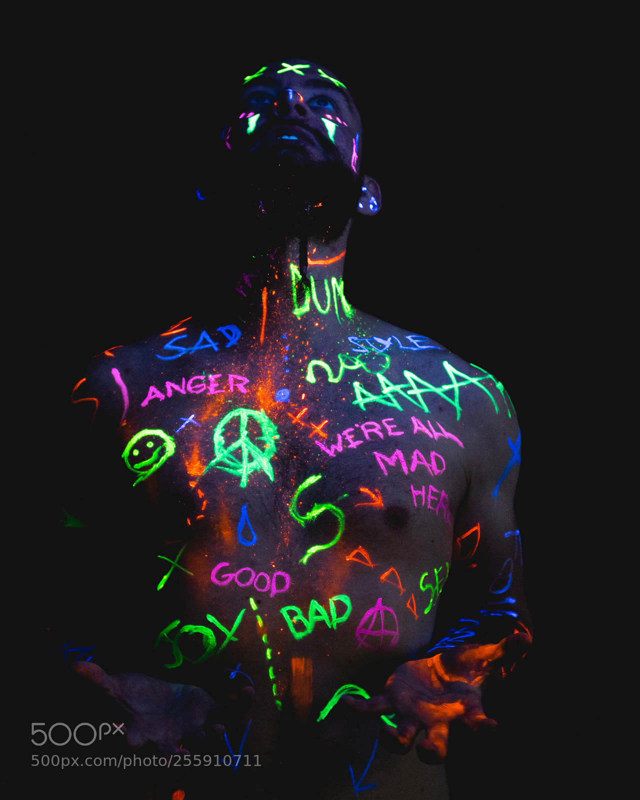 Nikon D5300 sample photo. Black light photography