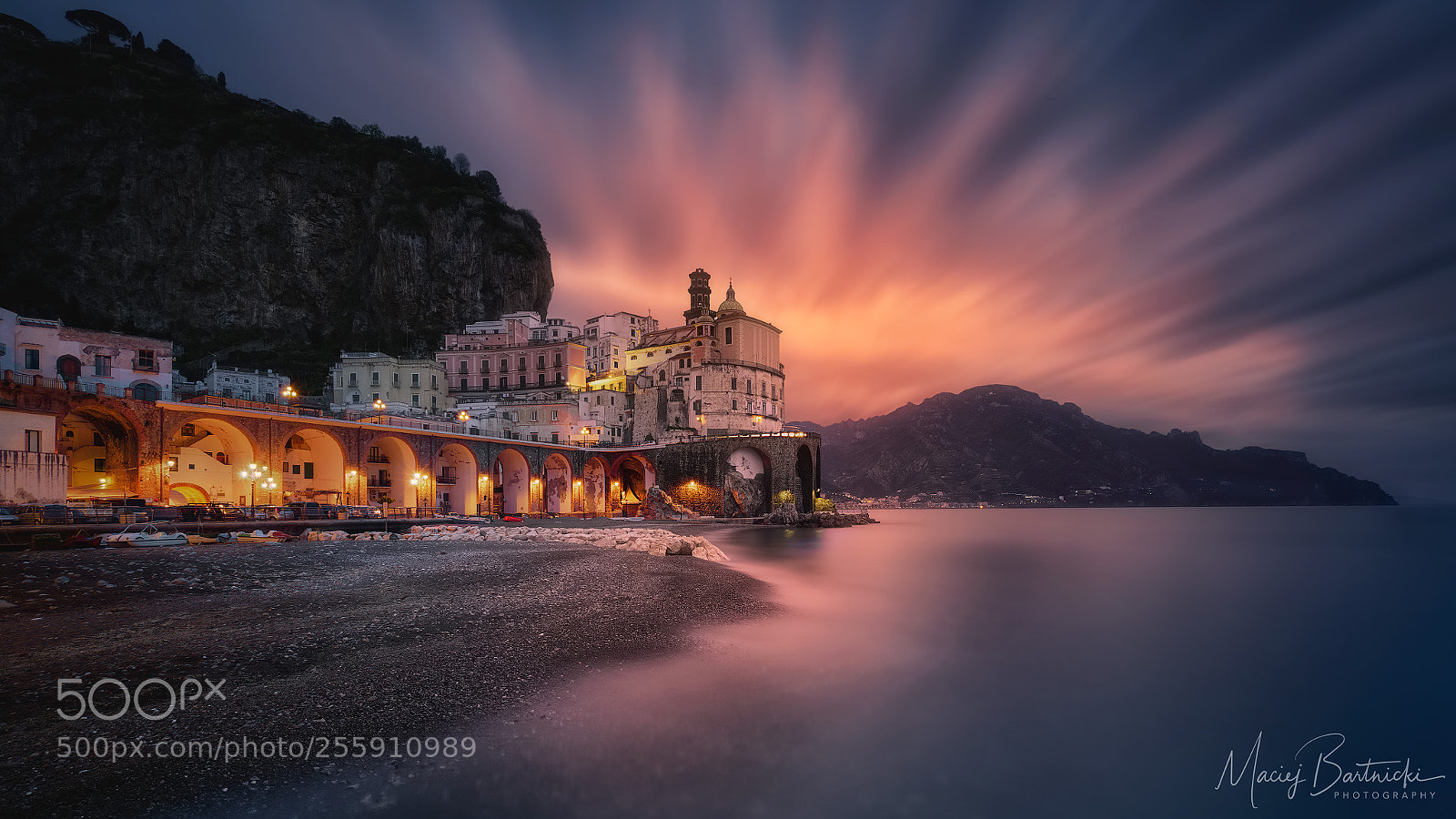 Nikon D800 sample photo. Atrani on fire photography