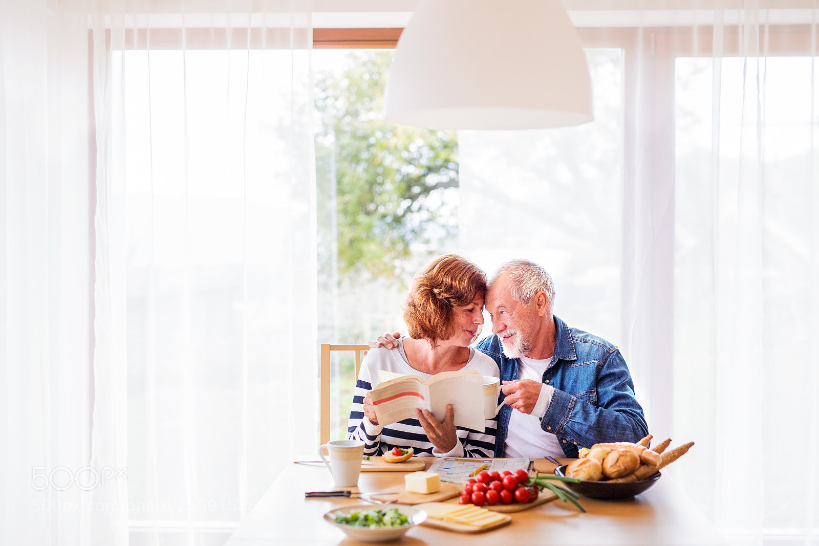 Nikon D5 sample photo. Senior couple eating breakfast photography