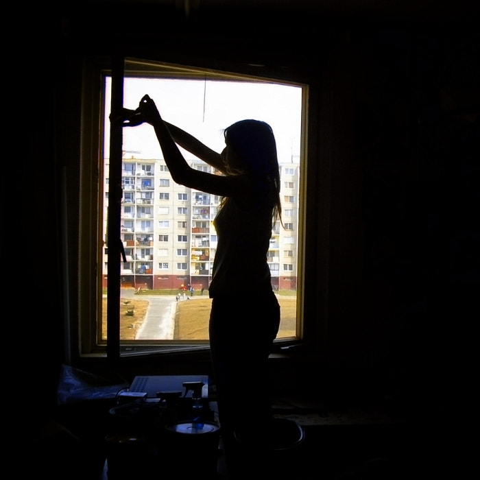 Olympus X100,D540Z,C310Z sample photo. Girl in the window photography