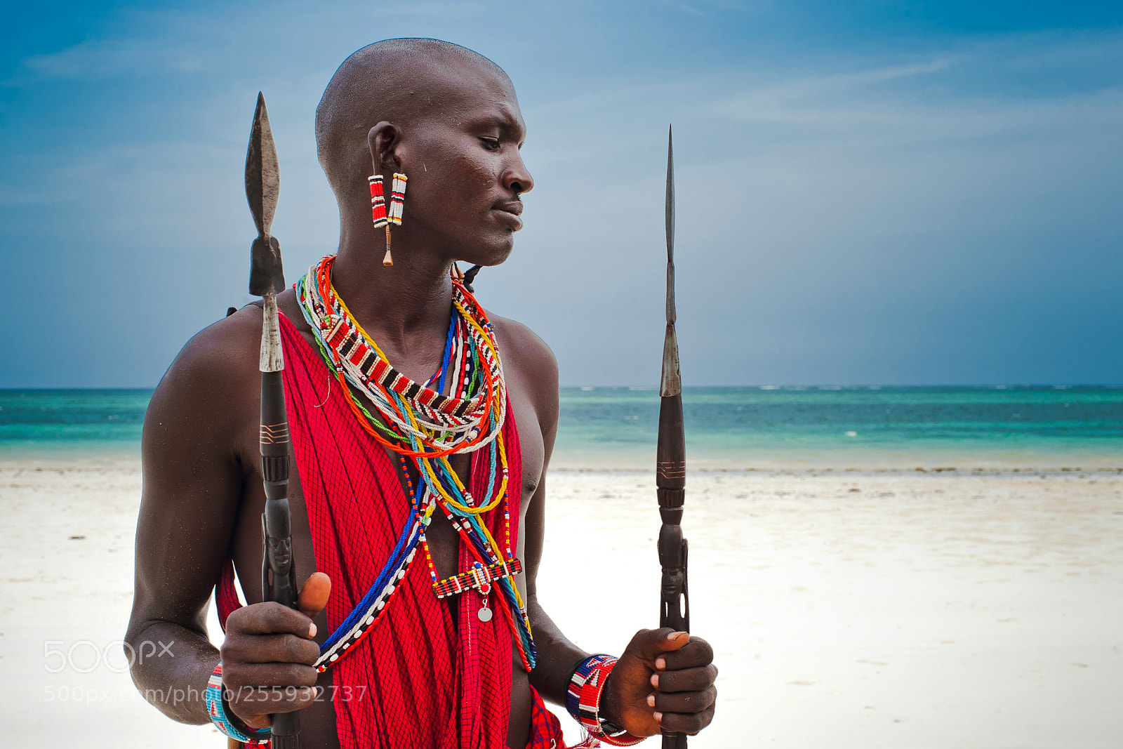 Nikon D700 sample photo. Portrait of a maasai photography